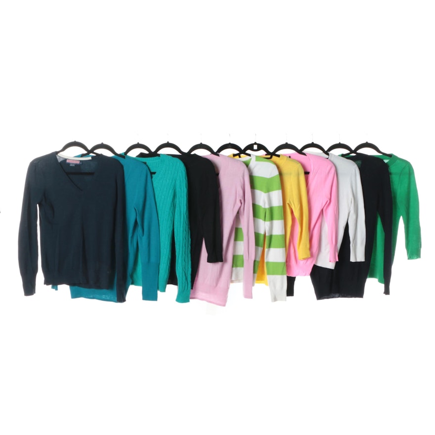 Women's J. Crew with Vineyard Vines and Lilly Pulitzer Cardigans and Pullovers