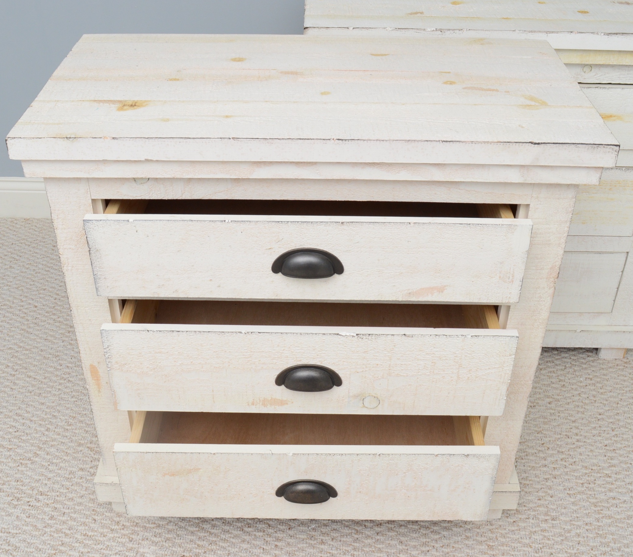 Pair of Rustic Style Night Stands