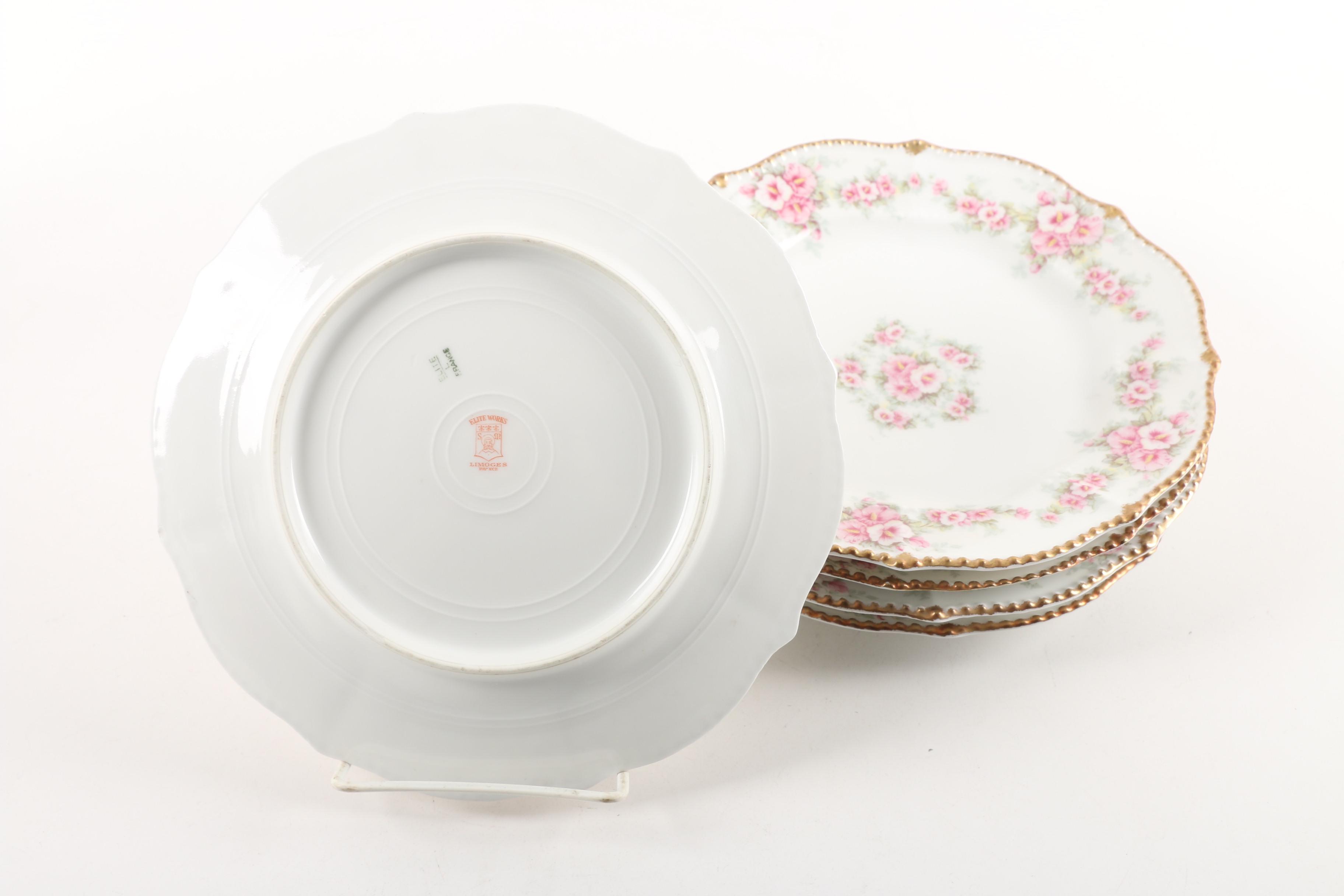 Antique and Vintage Limoges Porcelain Tableware Including Ahrenfeldt