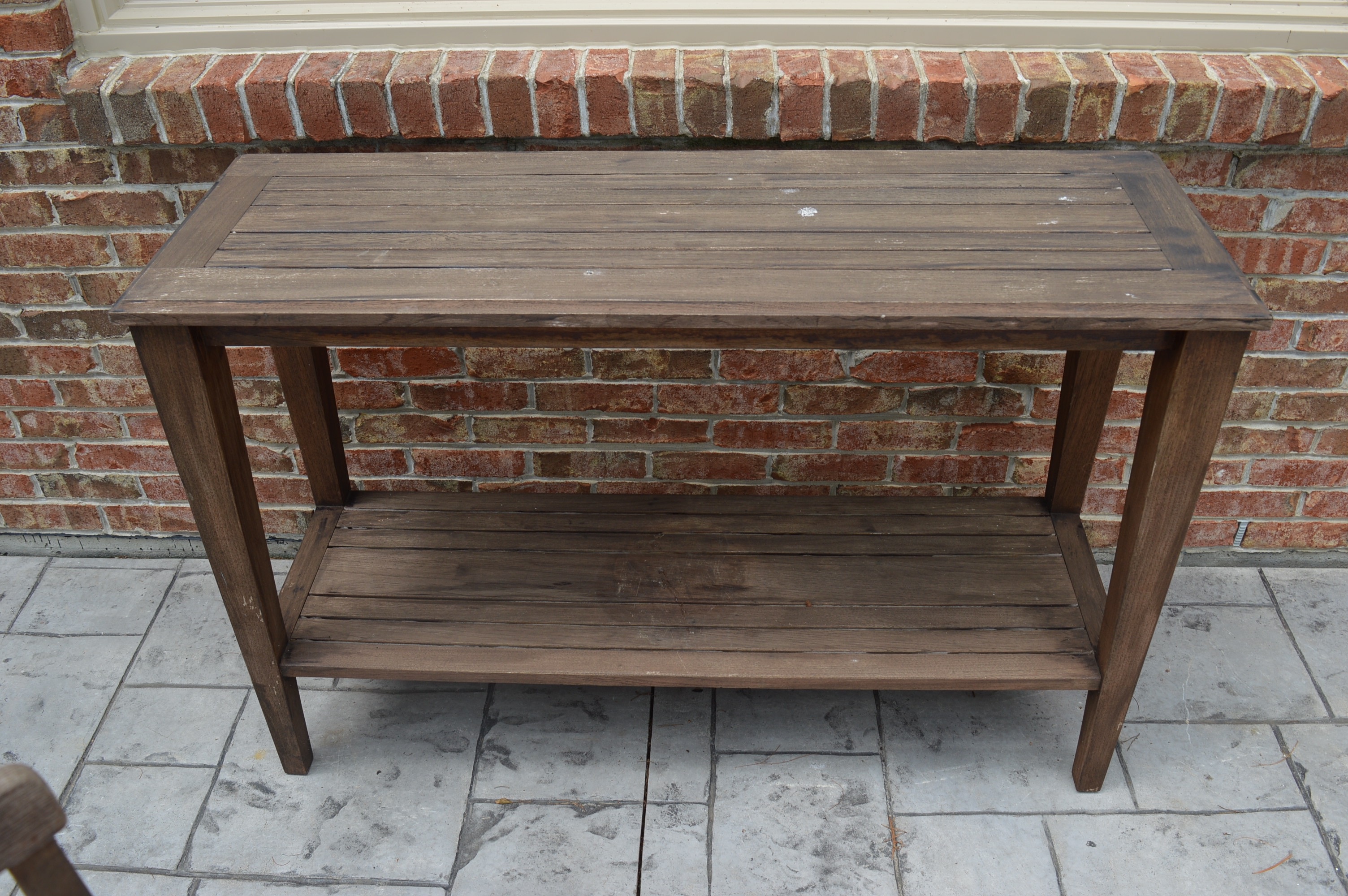 Smith & Hawken Teak Wood Patio Dining Set with Cushions