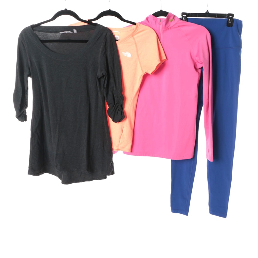 Women's Lululemon, The North Face, Nike and Athleta Athletic Wear