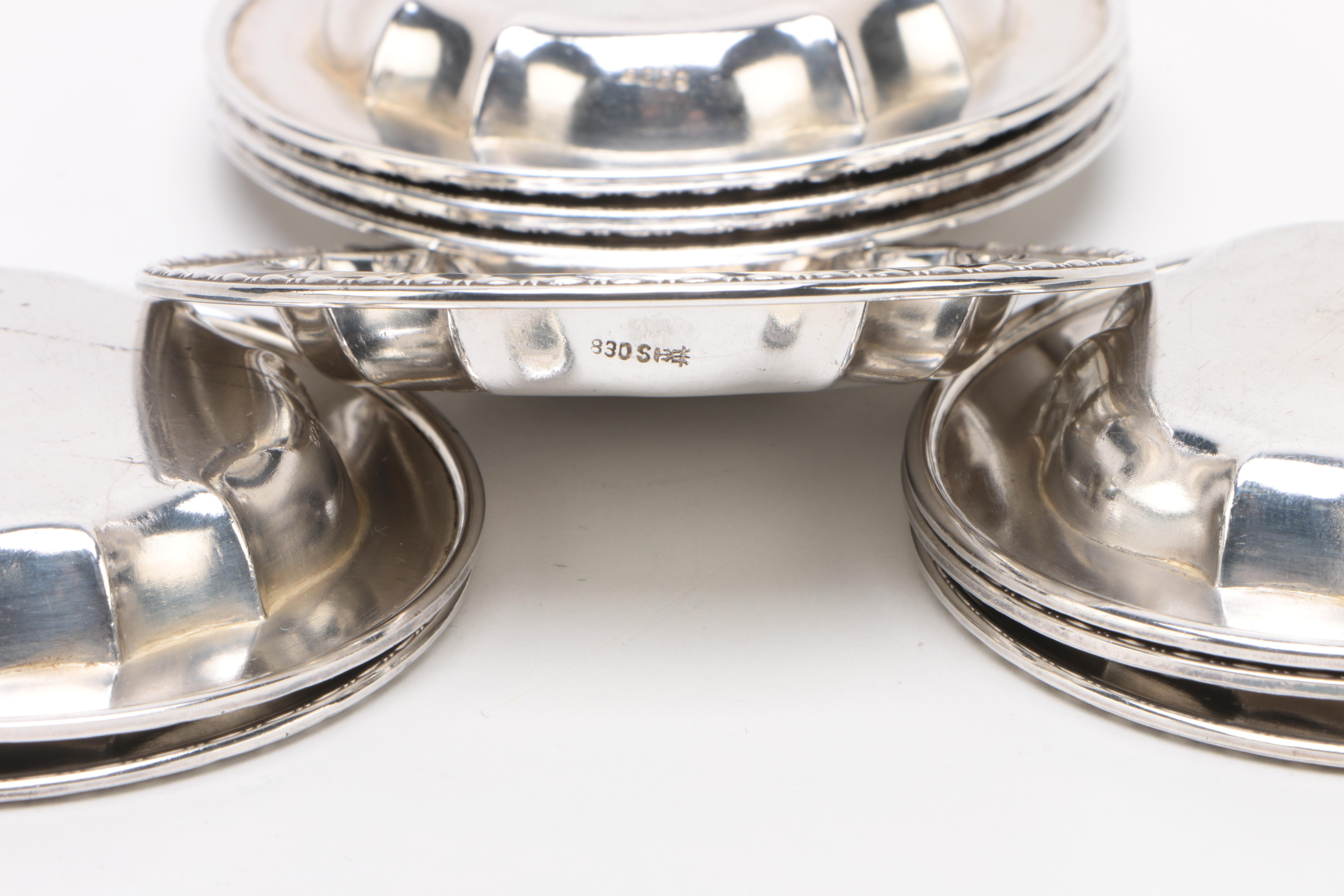 Vintage David-Andersen Norwegian 830 Silver Sauce Dishes