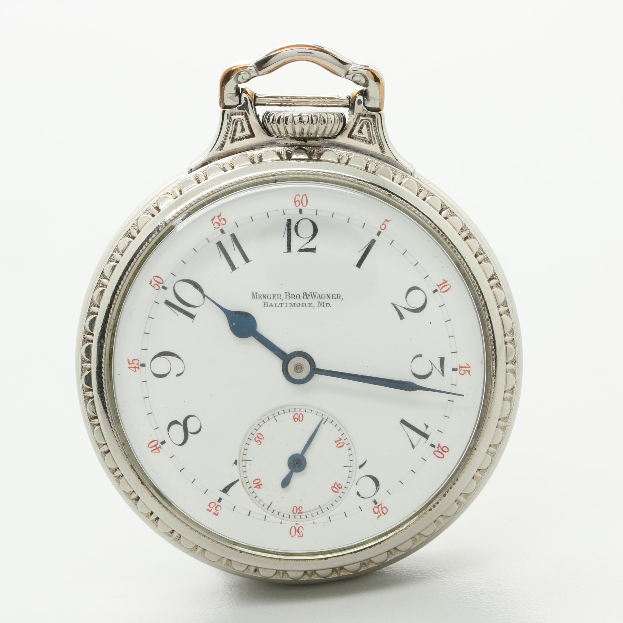 Circa 1926 Gold Filled Open Face Pocket Watch