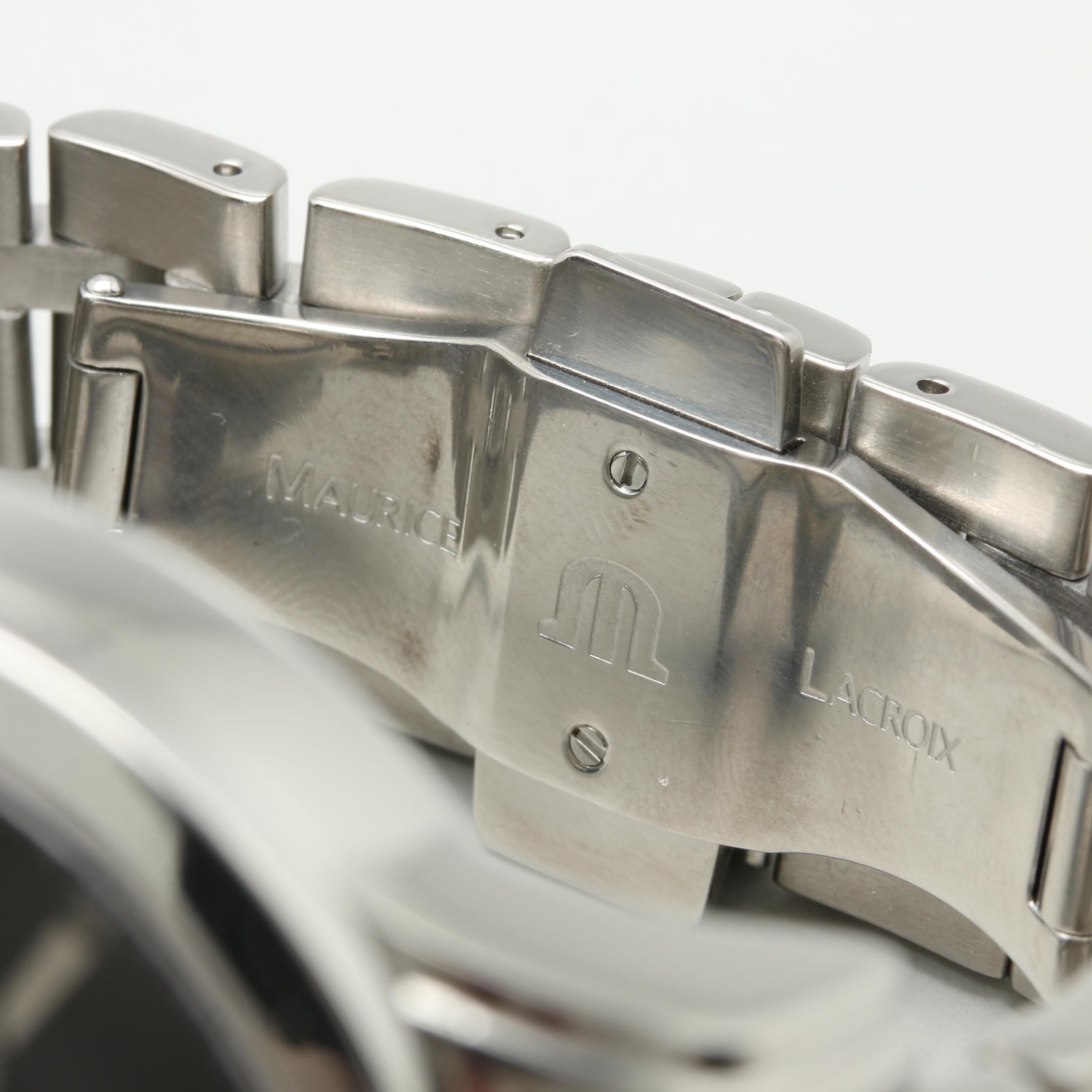 Maurice Lacroix Stainless Steel Chronograph Watch