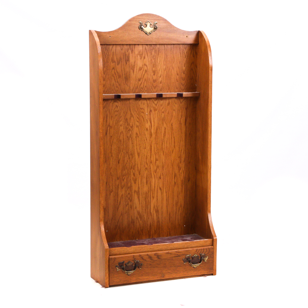 Wall Mount Oak Gun Rack by States Ind.