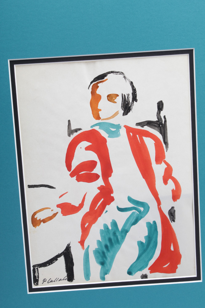 Philip Callahan Drawing of Seated Man