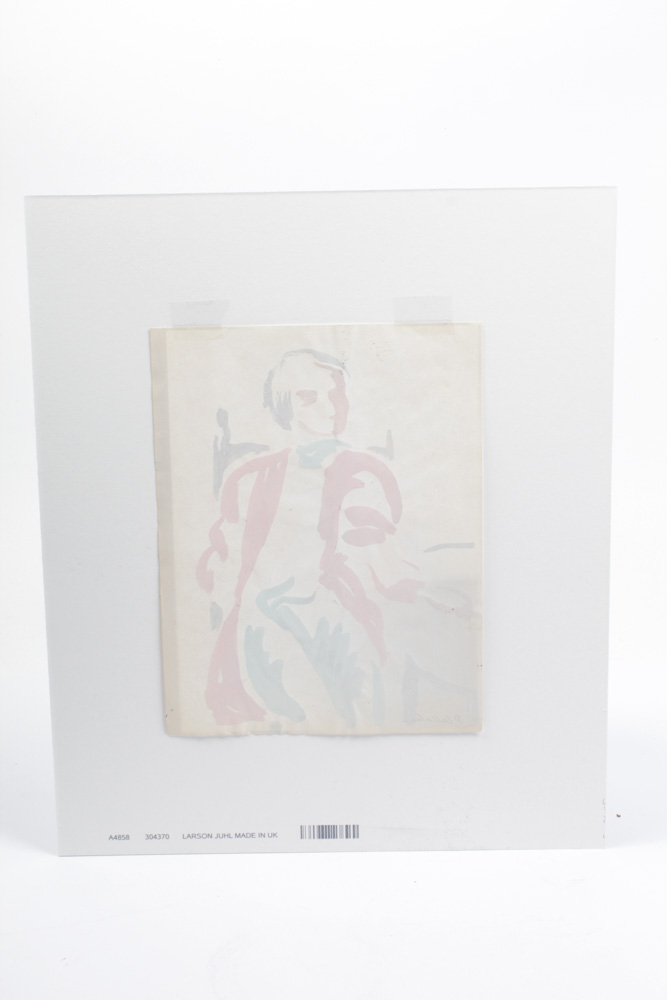 Philip Callahan Drawing of Seated Man