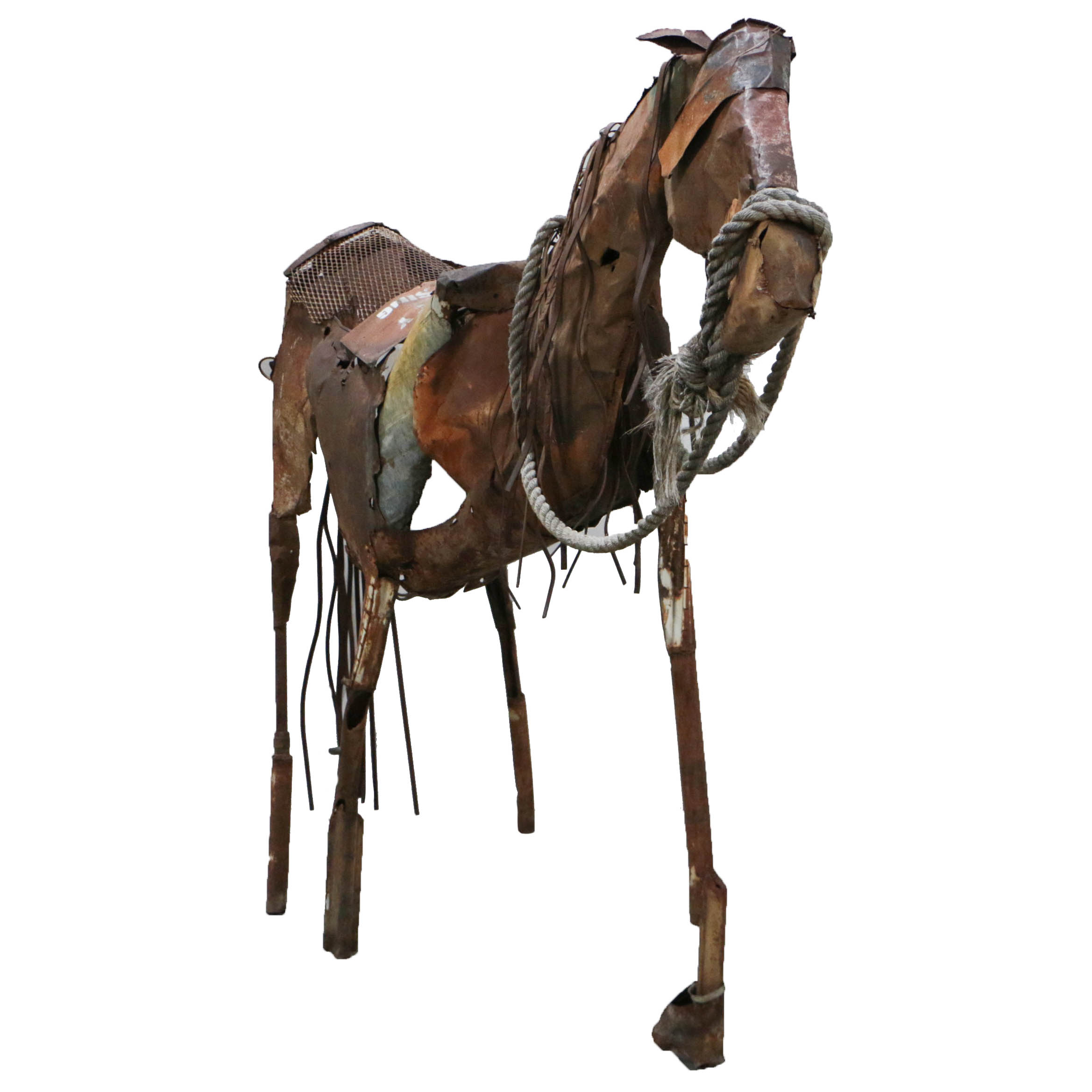 Doug Owen Monumental Recycled Metal Horse Sculpture