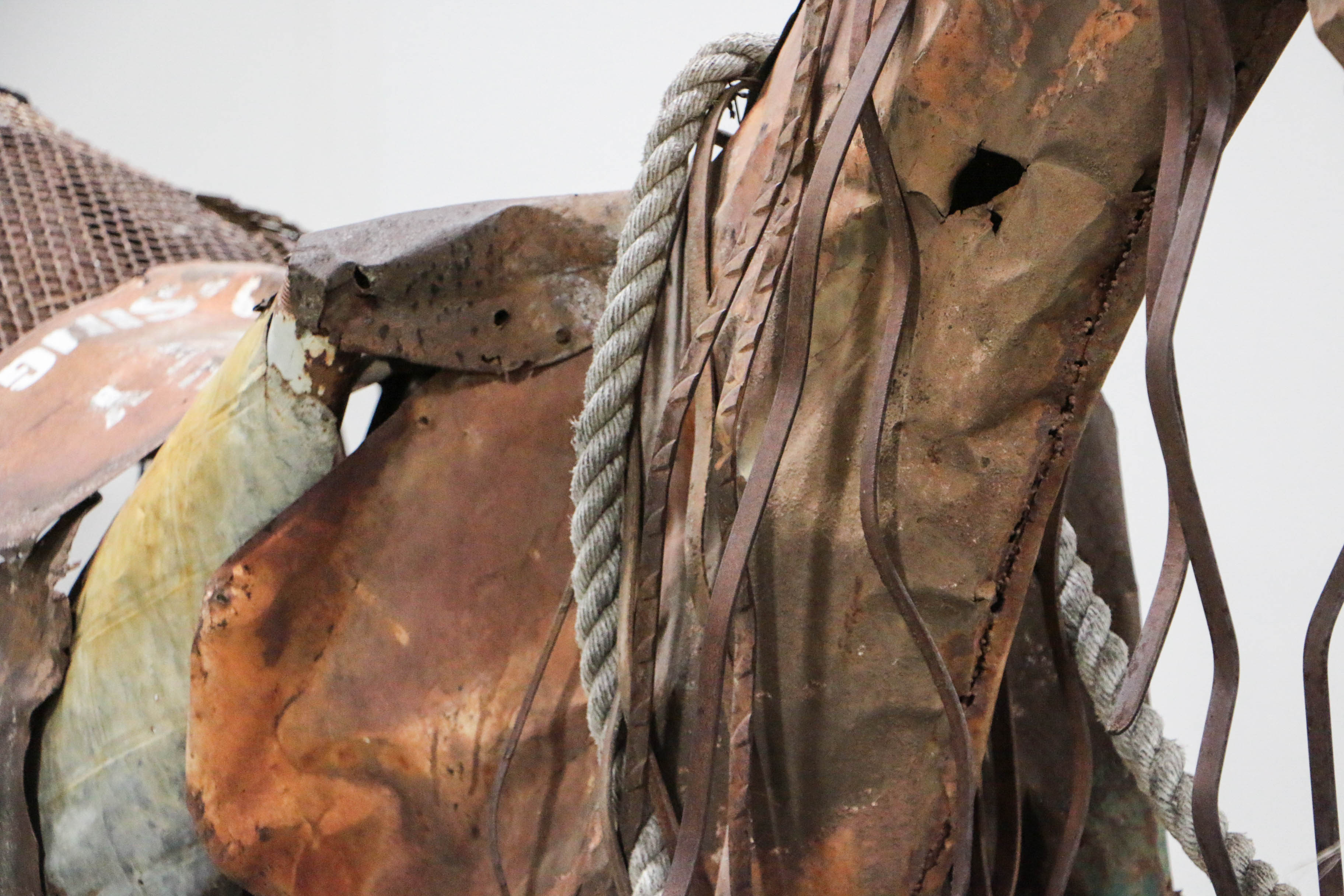 Doug Owen Monumental Recycled Metal Horse Sculpture