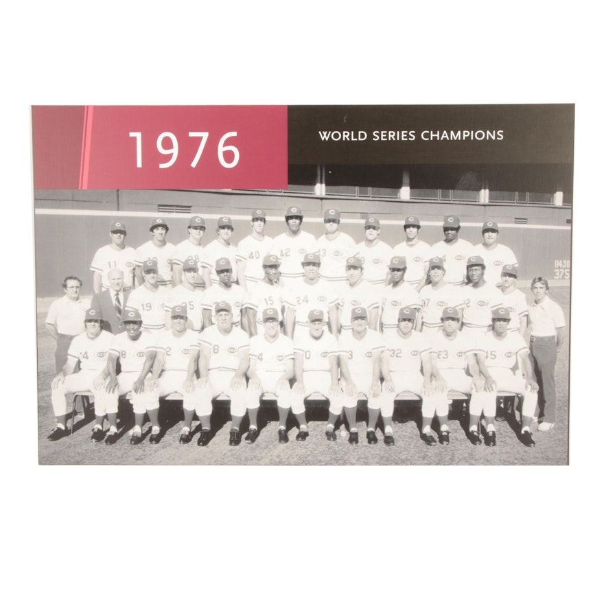 1976 "World Series Champions" Team Exhibit From The Reds Hall of Fame COA