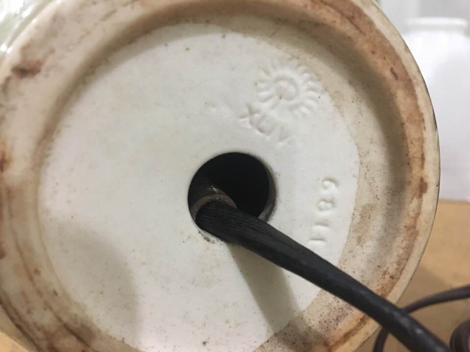 Pair of Rookwood Pottery Celadon Table Lamps