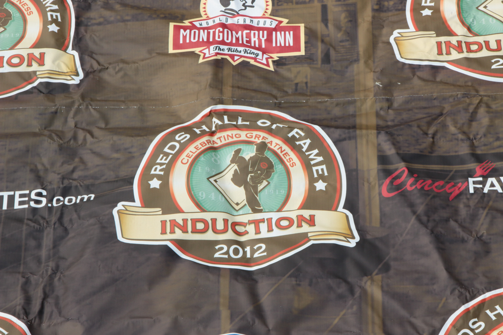 2012 Cincinnati Reds Hall of Fame Induction Banner COA
