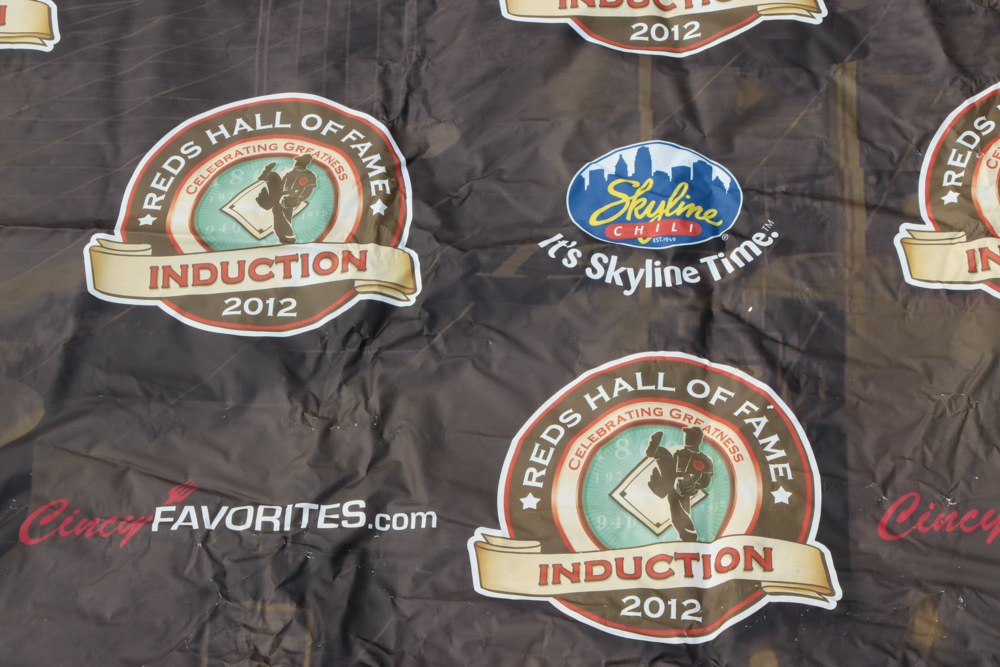 2012 Cincinnati Reds Hall of Fame Induction Banner COA