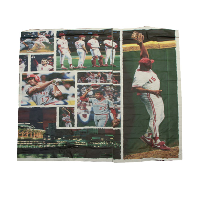 Two "1990" Wall Banners From The Cincinnati Reds Hall of Fame COA