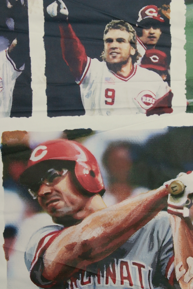 Two "1990" Wall Banners From The Cincinnati Reds Hall of Fame COA