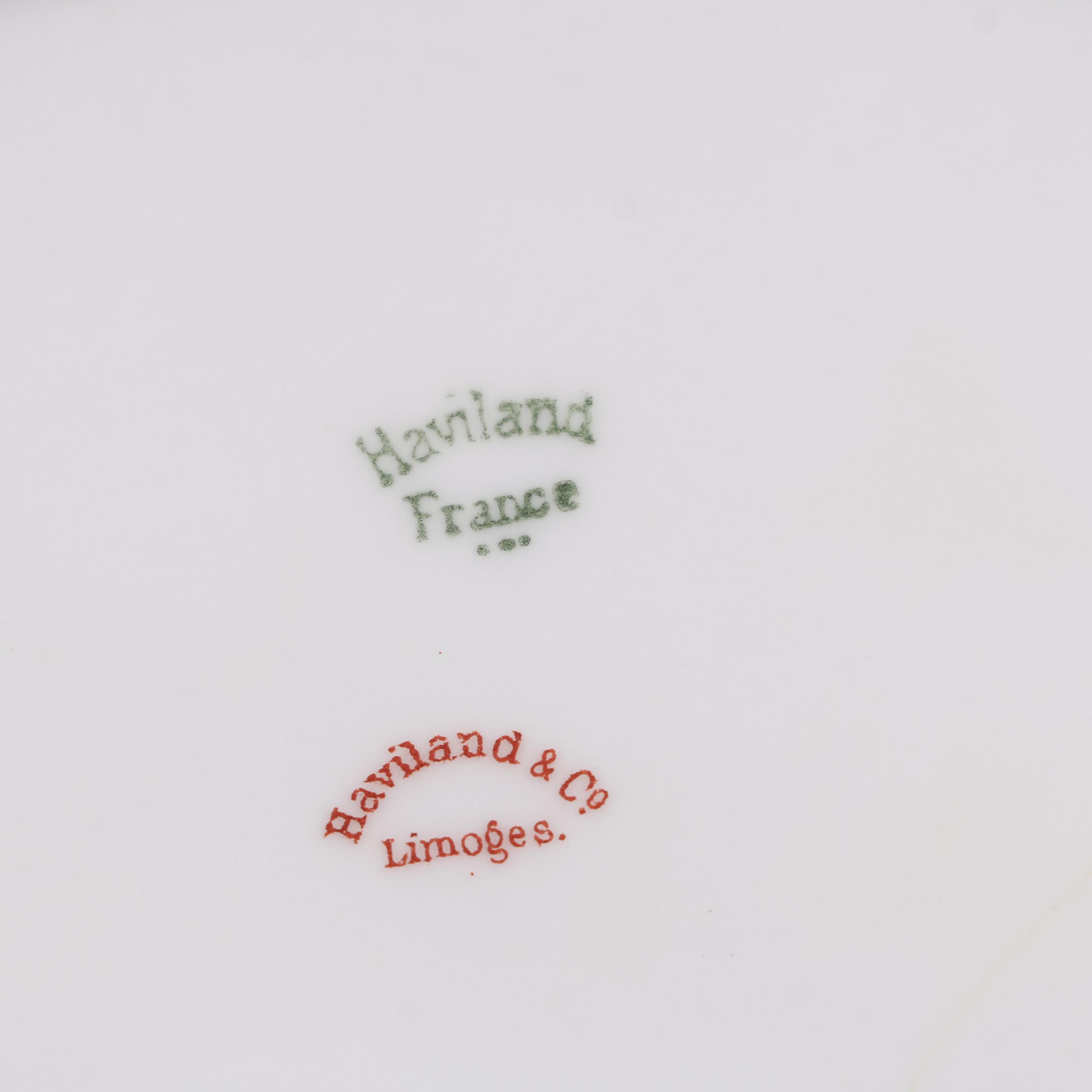 Antique Haviland Limoges "Silver Anniversary" Porcelain Dinnerware c. 1902