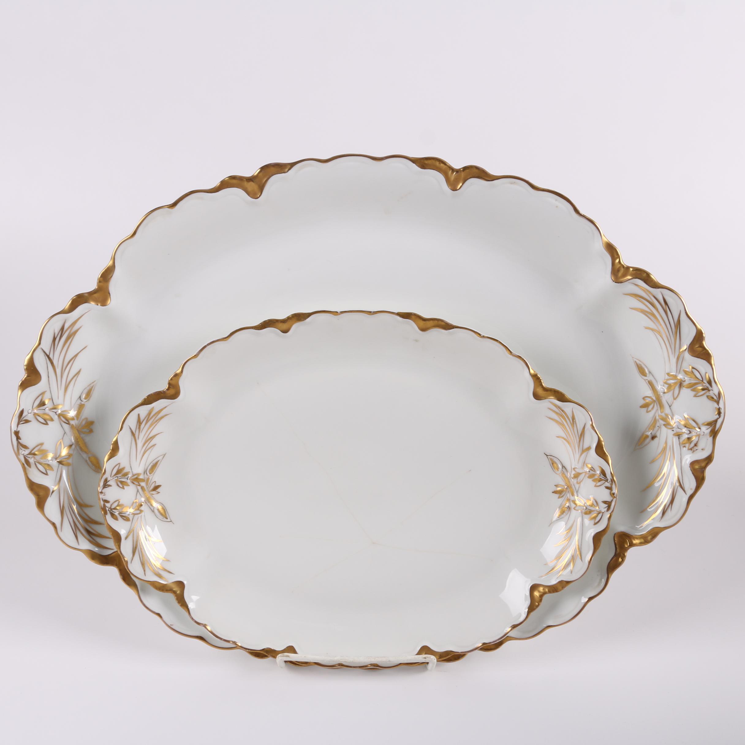 Antique Haviland Limoges "Silver Anniversary" Porcelain Dinnerware c. 1902