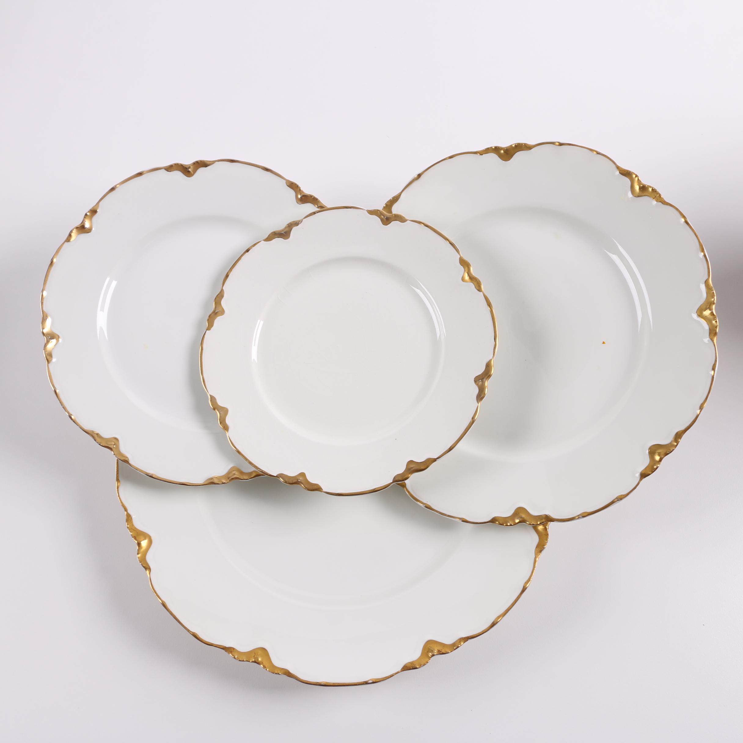 Antique Haviland Limoges "Silver Anniversary" Porcelain Dinnerware c. 1902