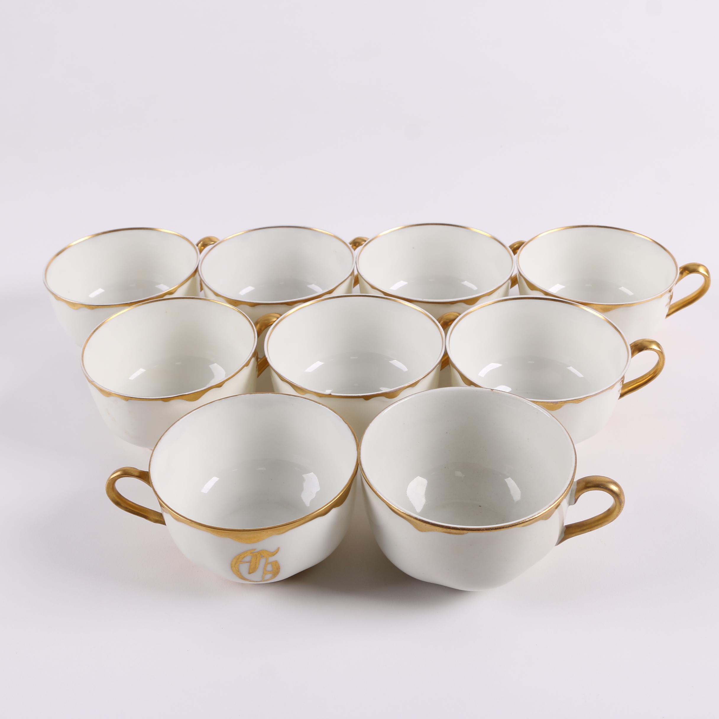 Antique Haviland Limoges "Silver Anniversary" Porcelain Dinnerware c. 1902