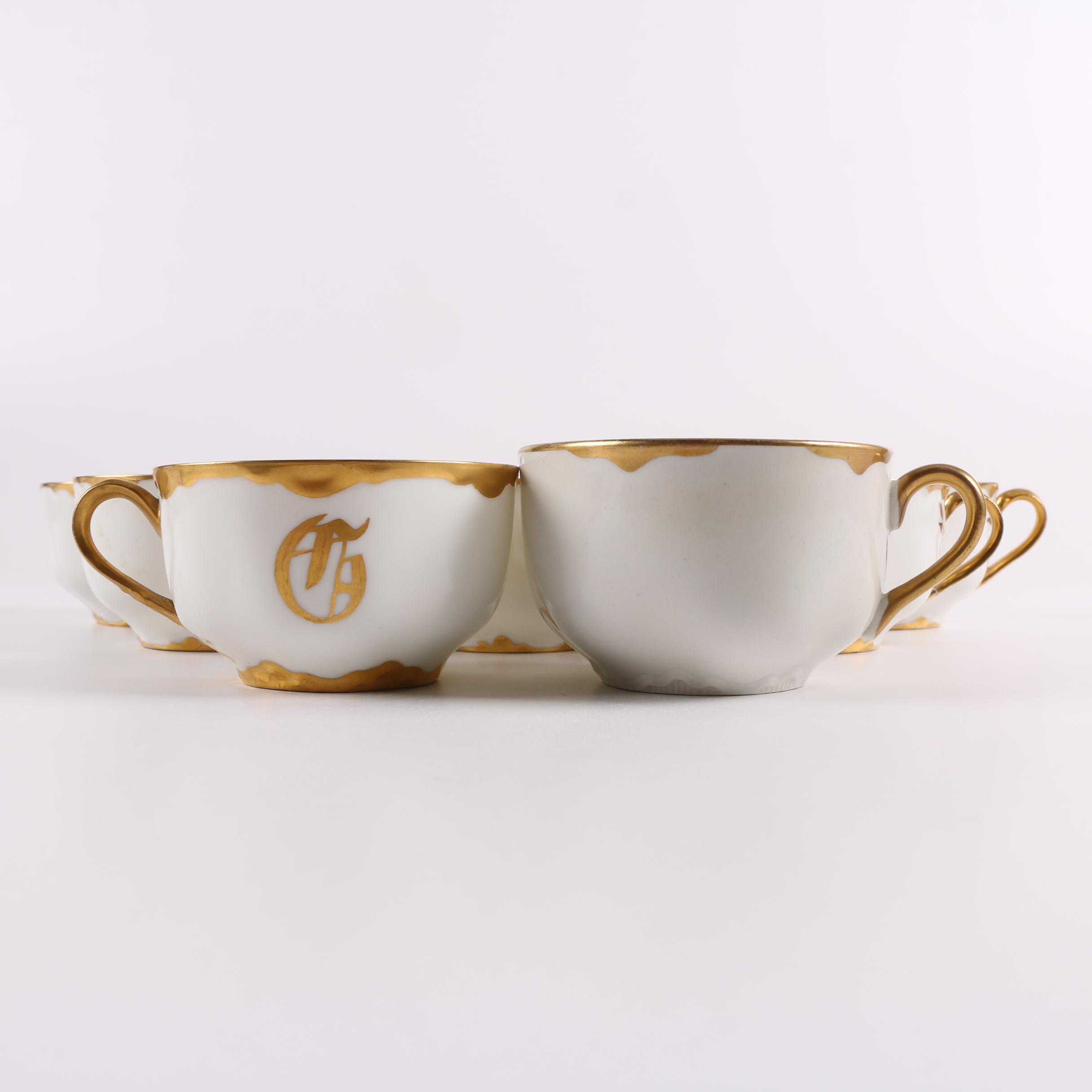 Antique Haviland Limoges "Silver Anniversary" Porcelain Dinnerware c. 1902