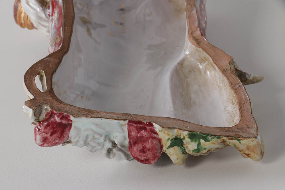 Eugenio Pattarino Hand-Painted St. Luke Wall-Hanging Sculpture