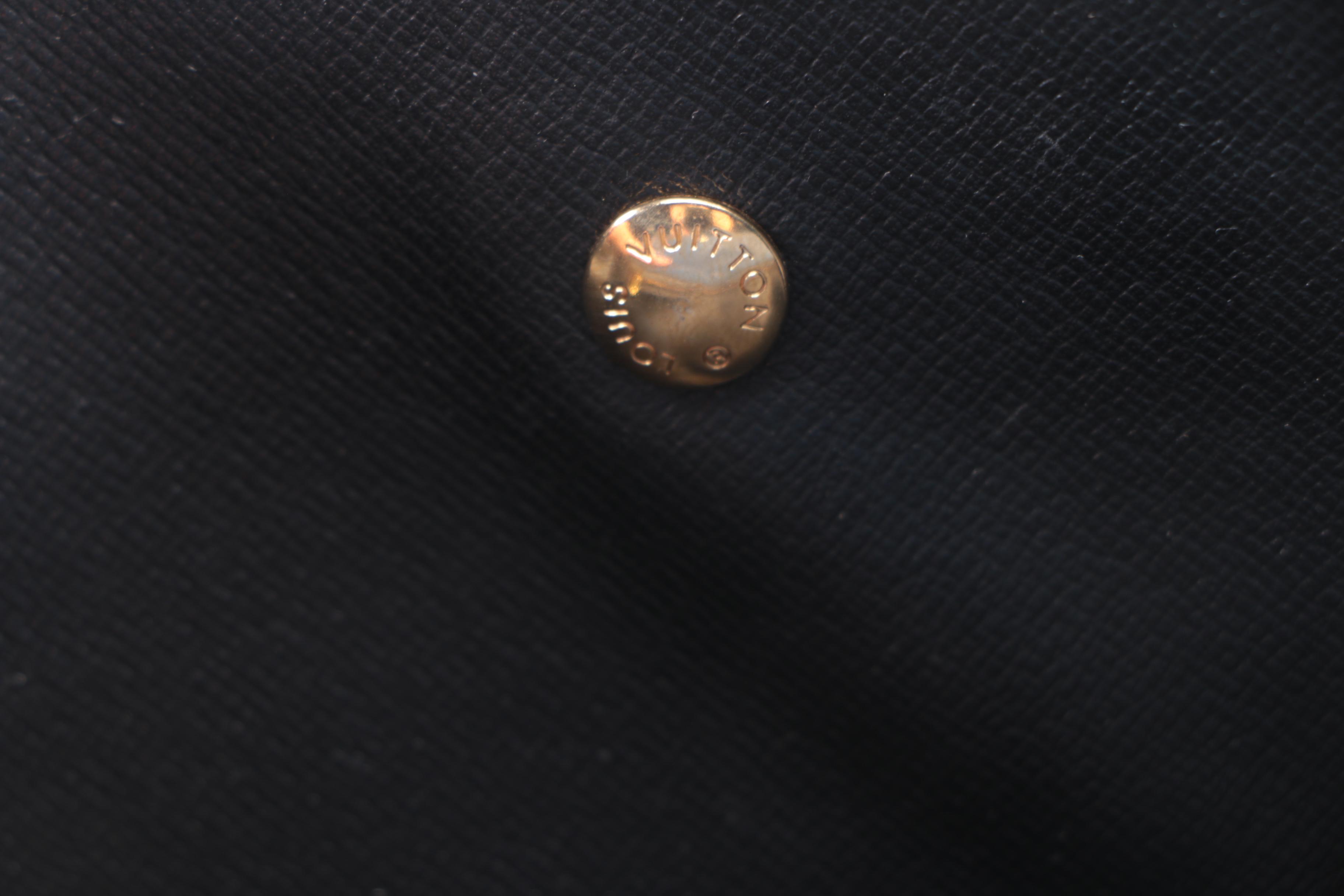 1986 Louis Vuitton of Paris Blue Epi Leather Clutch