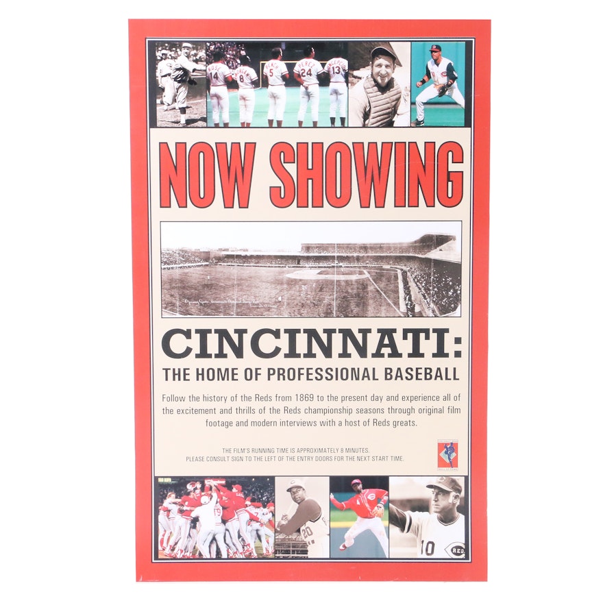 "Cincinnati Home of Professional Baseball" Exhibit From Hall of Fame COA