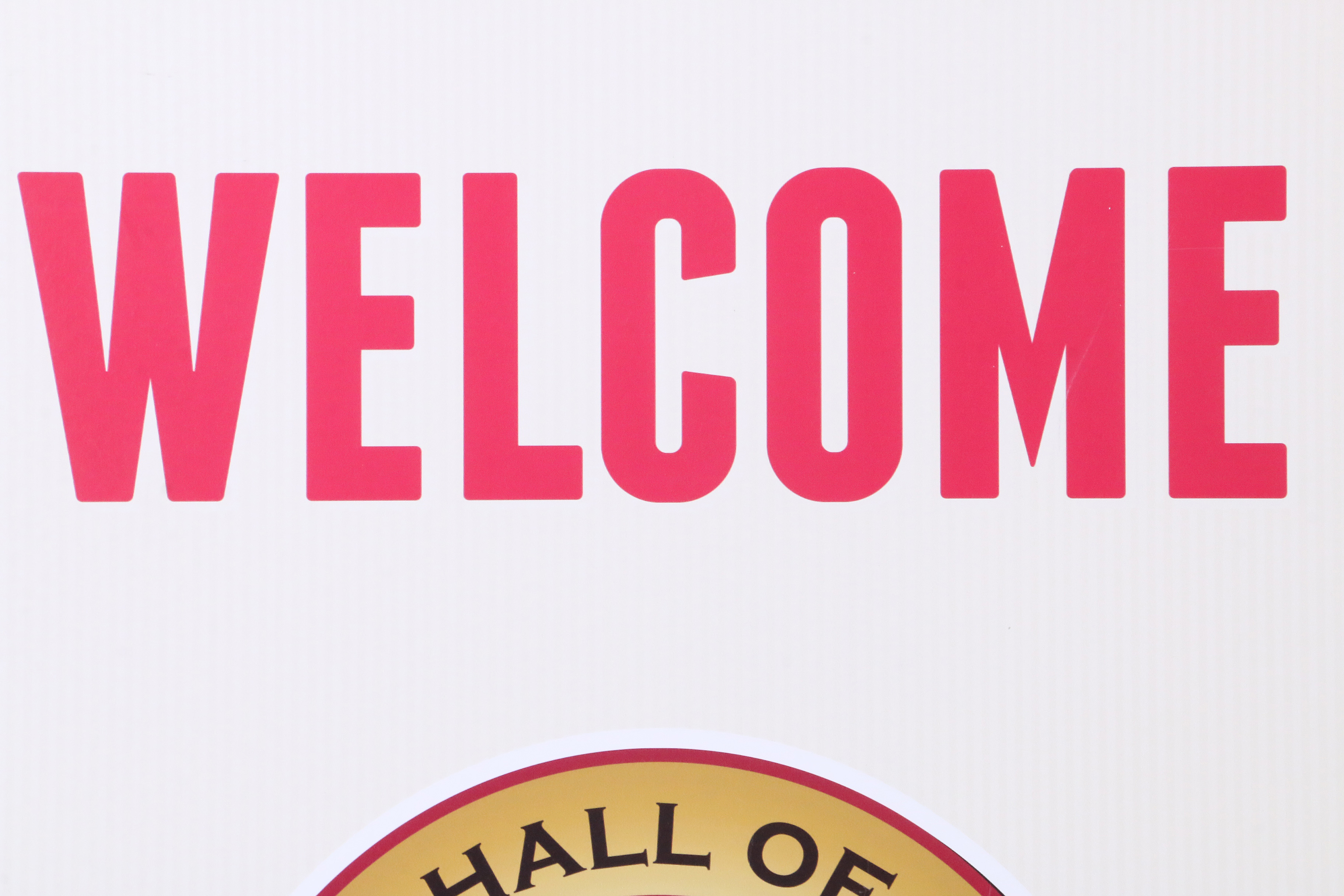 Two 2016 Pete Rose Hall of Fame Induction Exhibit Signs COA