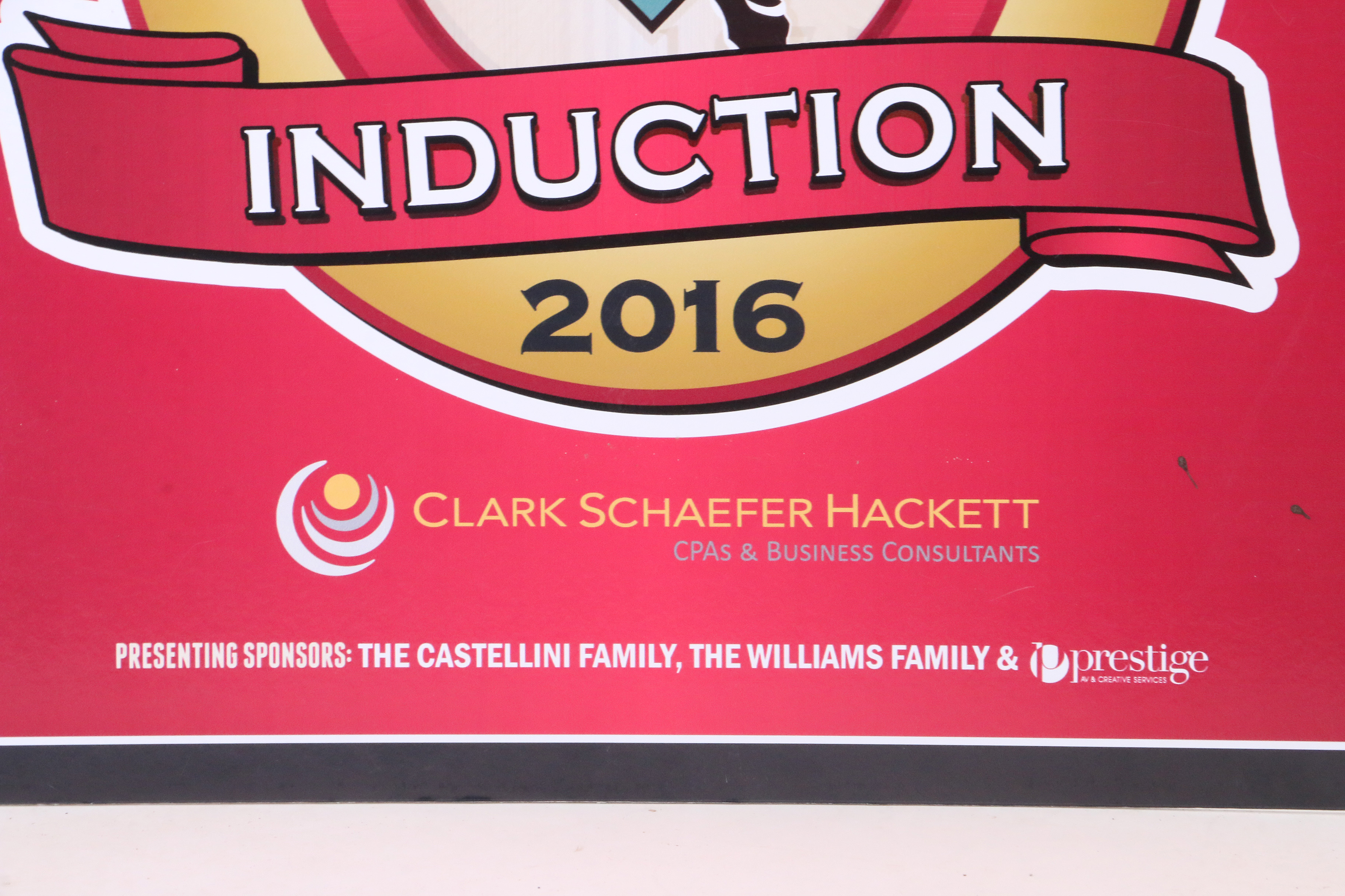 Two 2016 Pete Rose Hall of Fame Induction Exhibit Signs COA