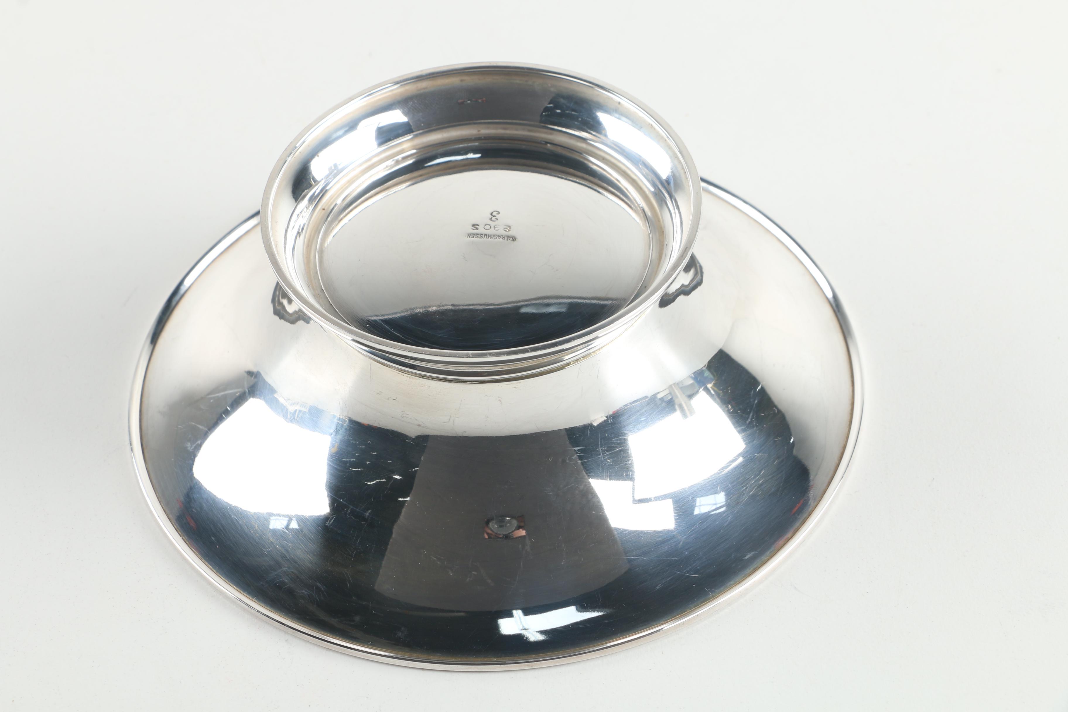 1932 Karl A. Rasmussen Norwegian 830 Silver Tennis Trophy Bowl