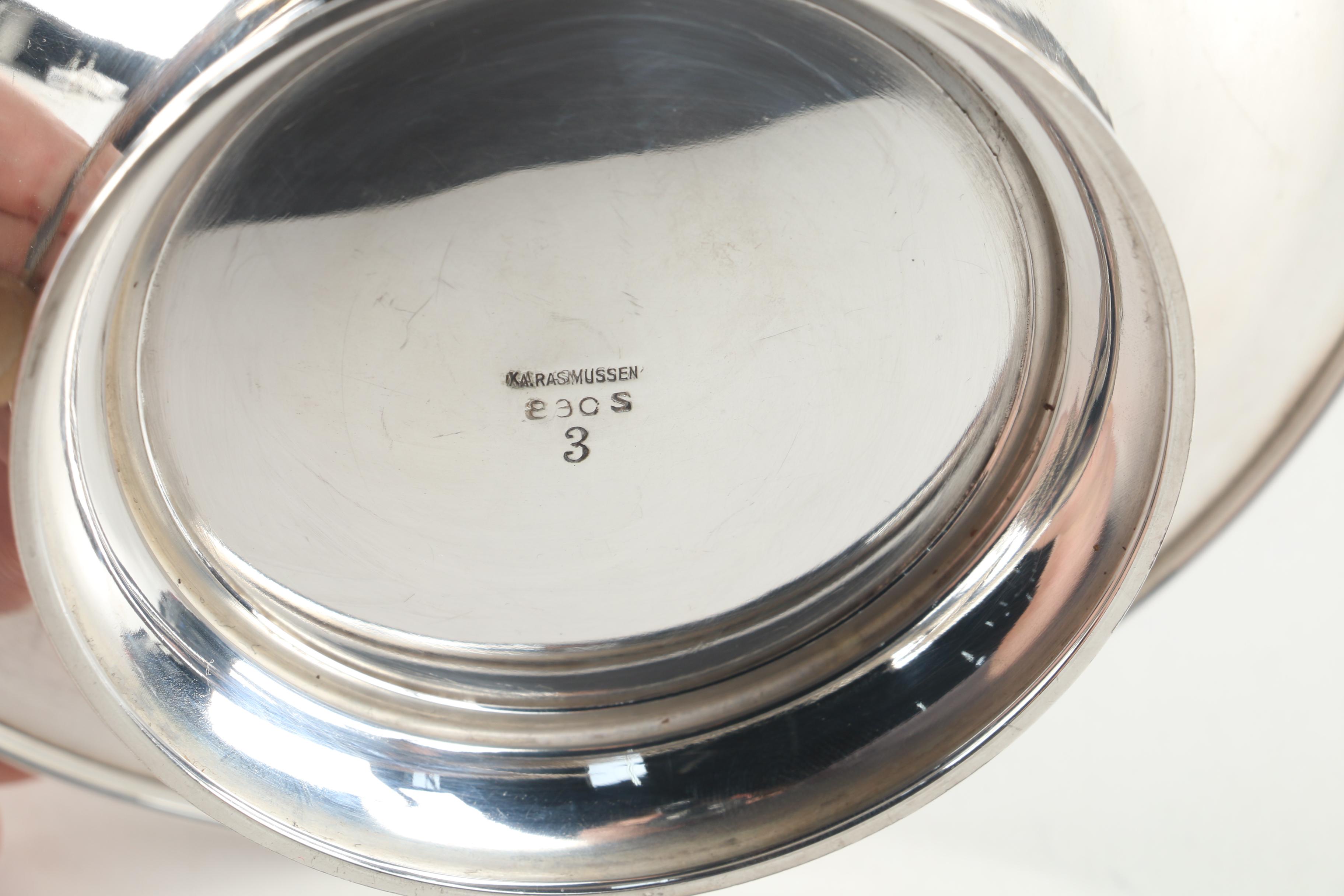 1932 Karl A. Rasmussen Norwegian 830 Silver Tennis Trophy Bowl