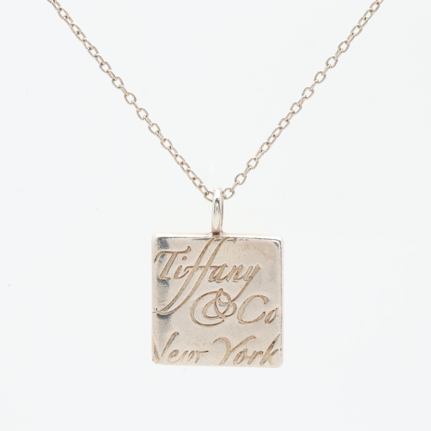 Tiffany & Co. "Notes" Collection Sterling Silver Pendant Necklace