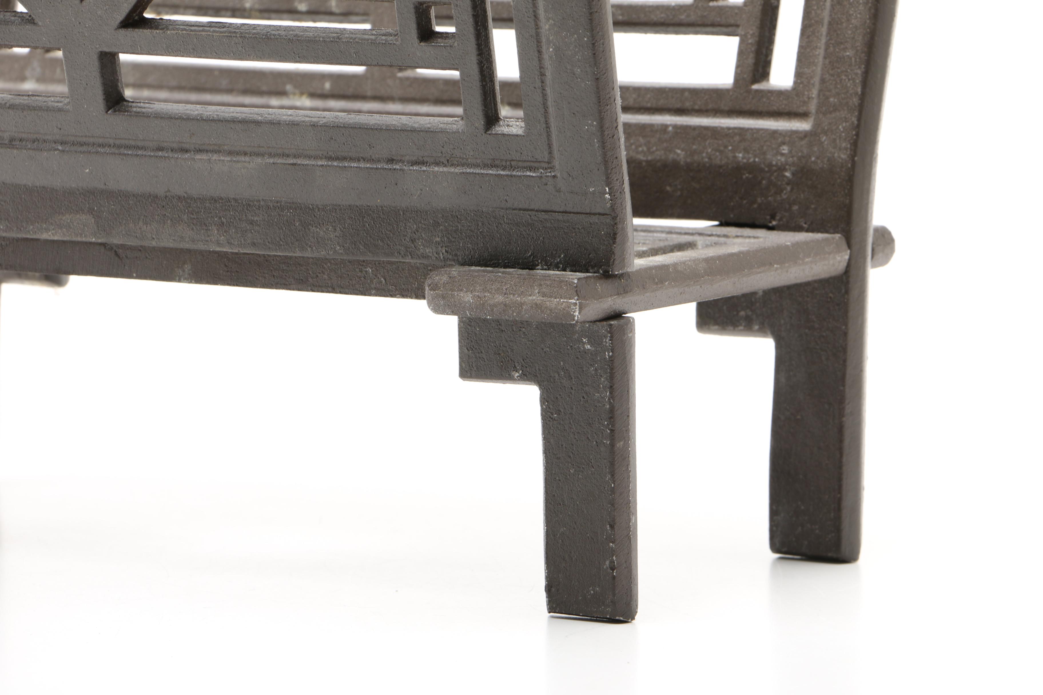 Frank Lloyd Wright Lake Geneva Magazine Rack by Maclin Studio