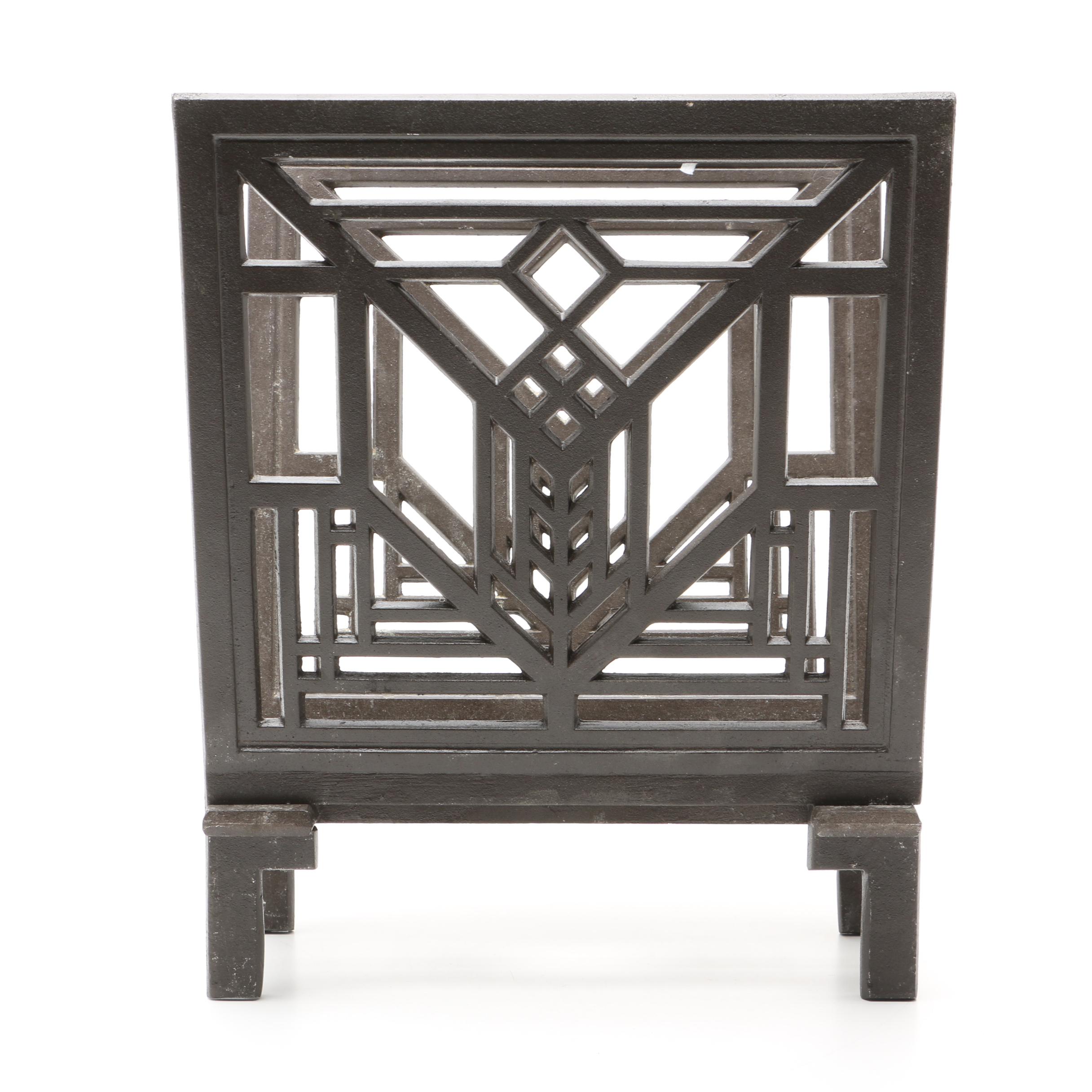 Frank Lloyd Wright Lake Geneva Magazine Rack by Maclin Studio