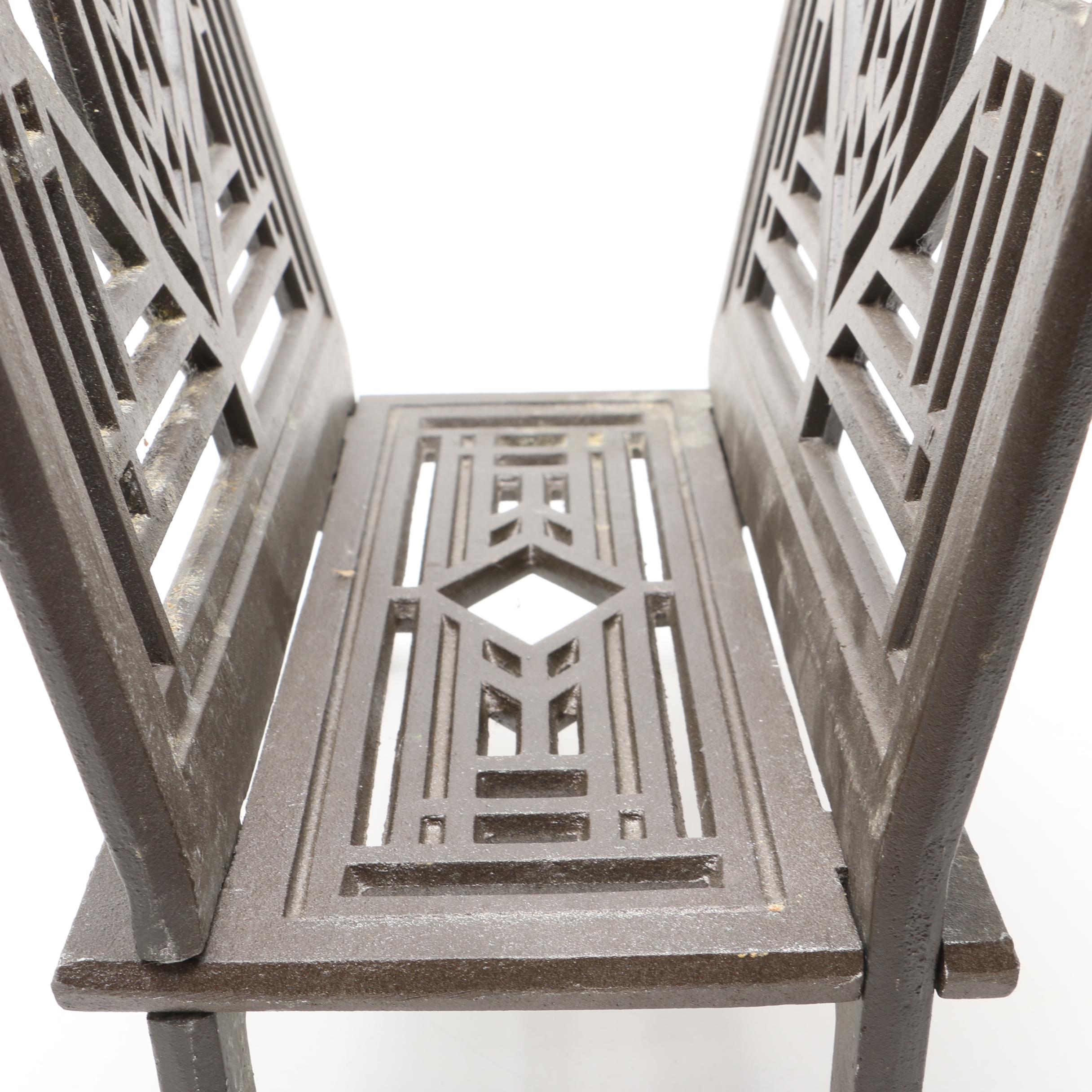 Frank Lloyd Wright Lake Geneva Magazine Rack by Maclin Studio