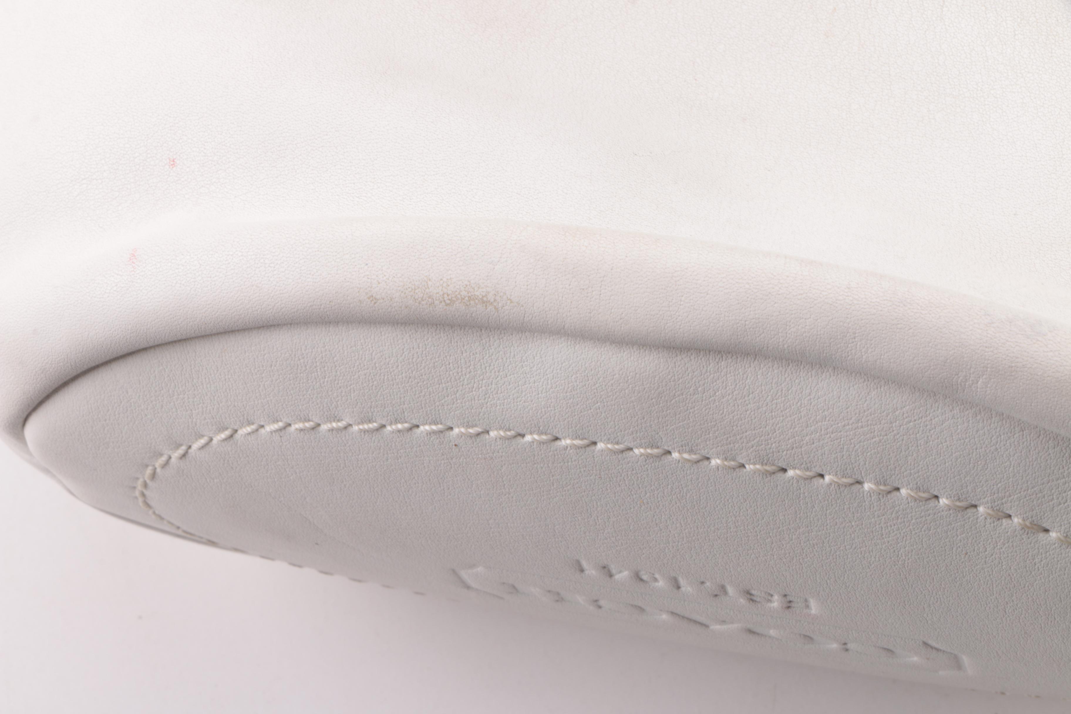 2008 Coach Rugby Off-White and Light Blue Leather Bucket Bag