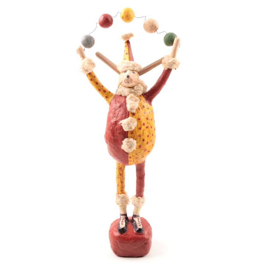 Rabbit Clown Figurine