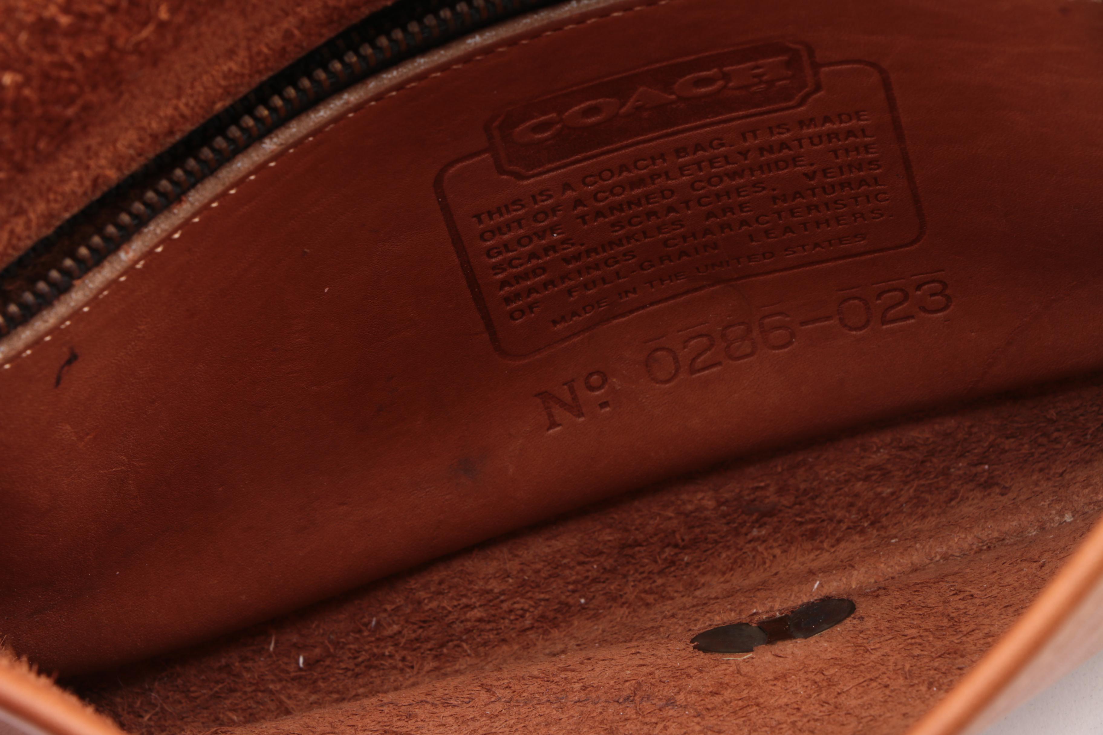 Circa 1985 Vintage Coach Leather Tote and Crossbody