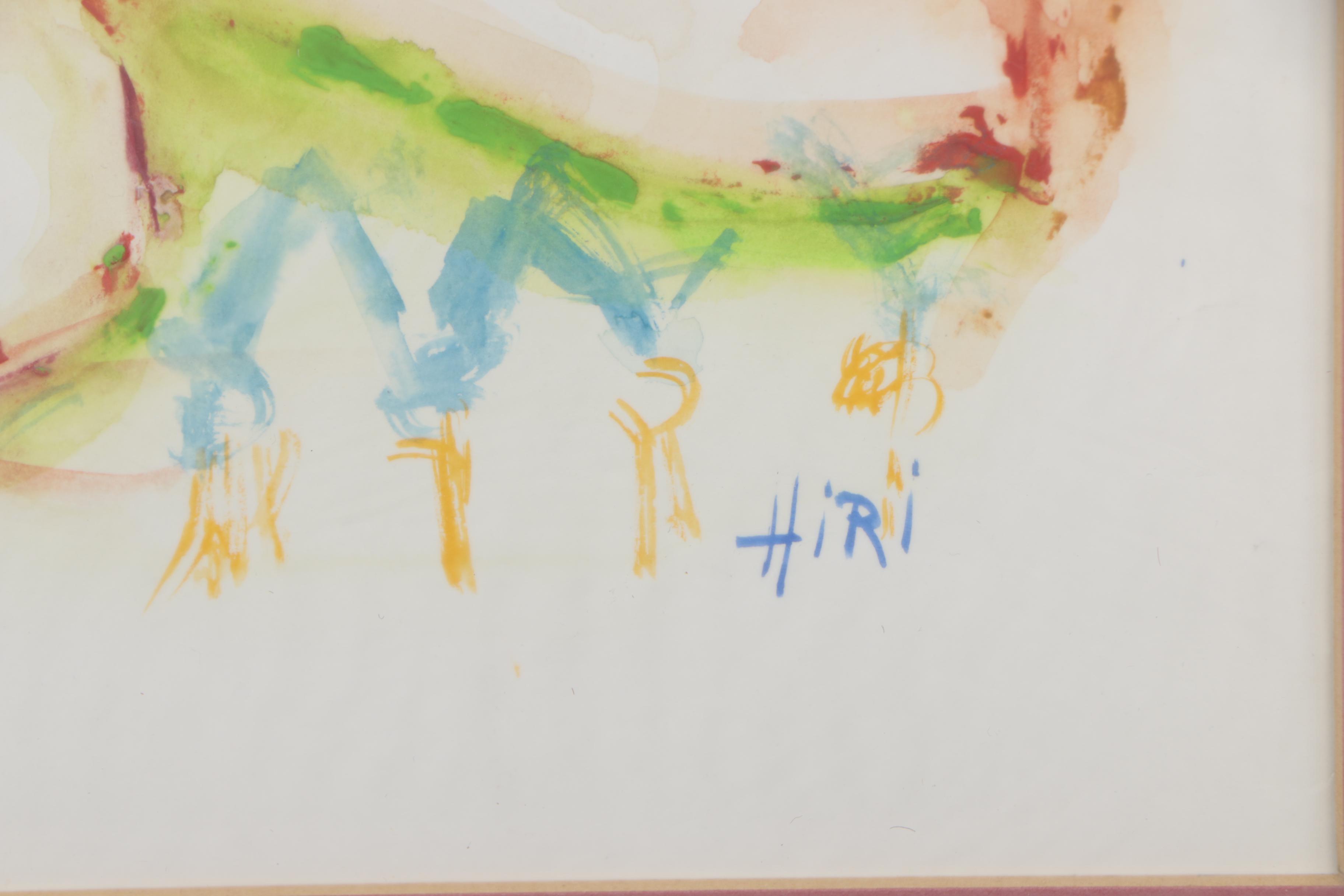 Hiri Gouache Painting of Nude Figures