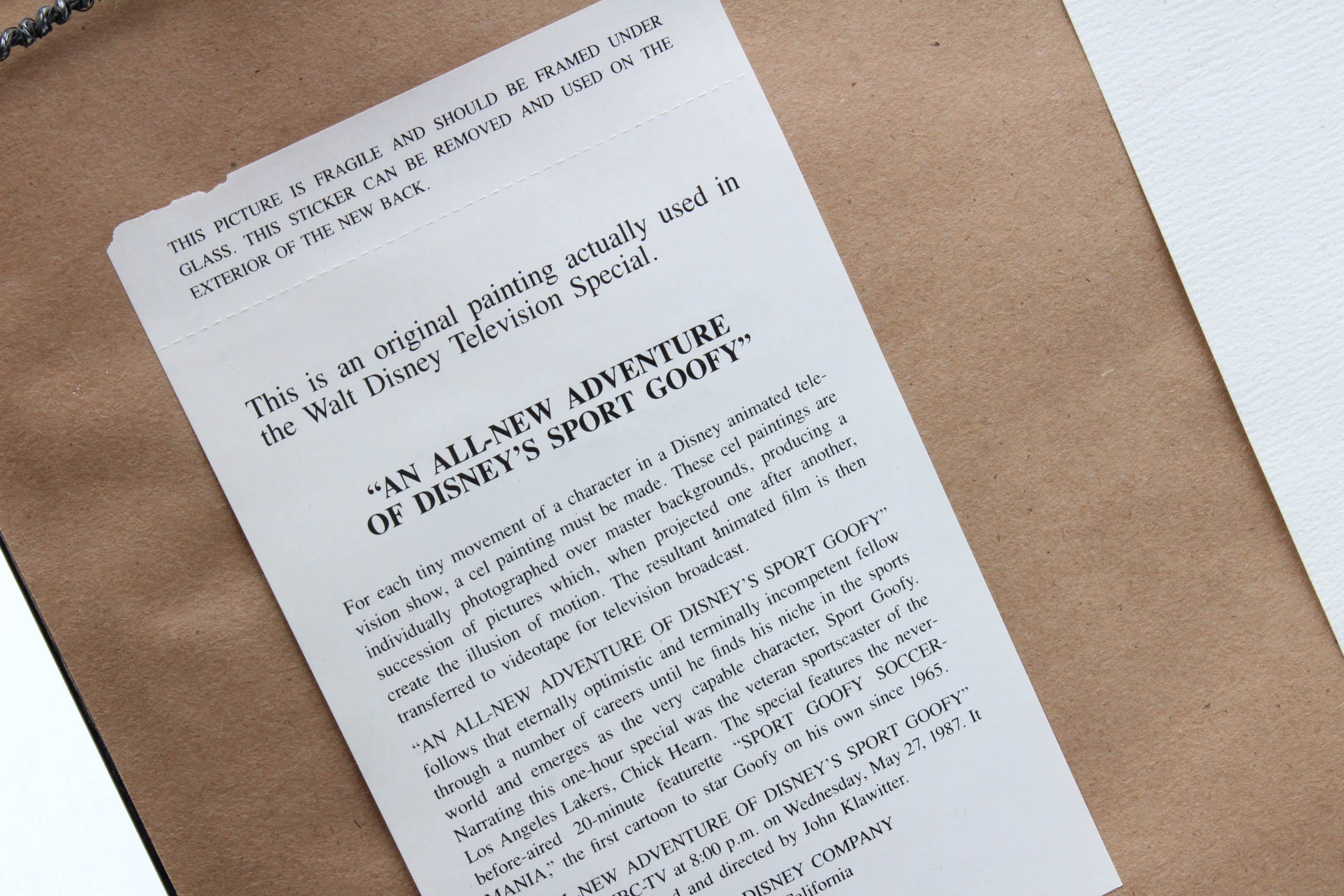 Walt Disney Company 1987 Limited Edition Sericel "Nephews"