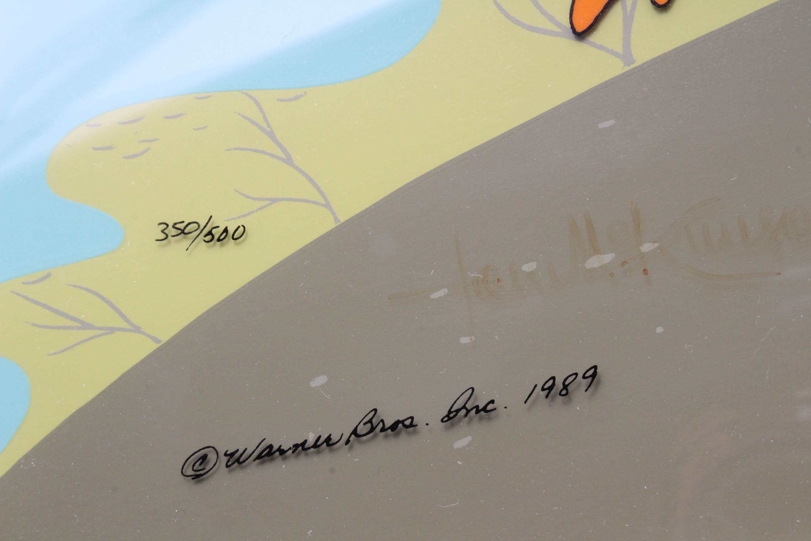 Bob and Tom McKimson Signed 1989 Limited Edition Animation Cel "Classic Daffy"