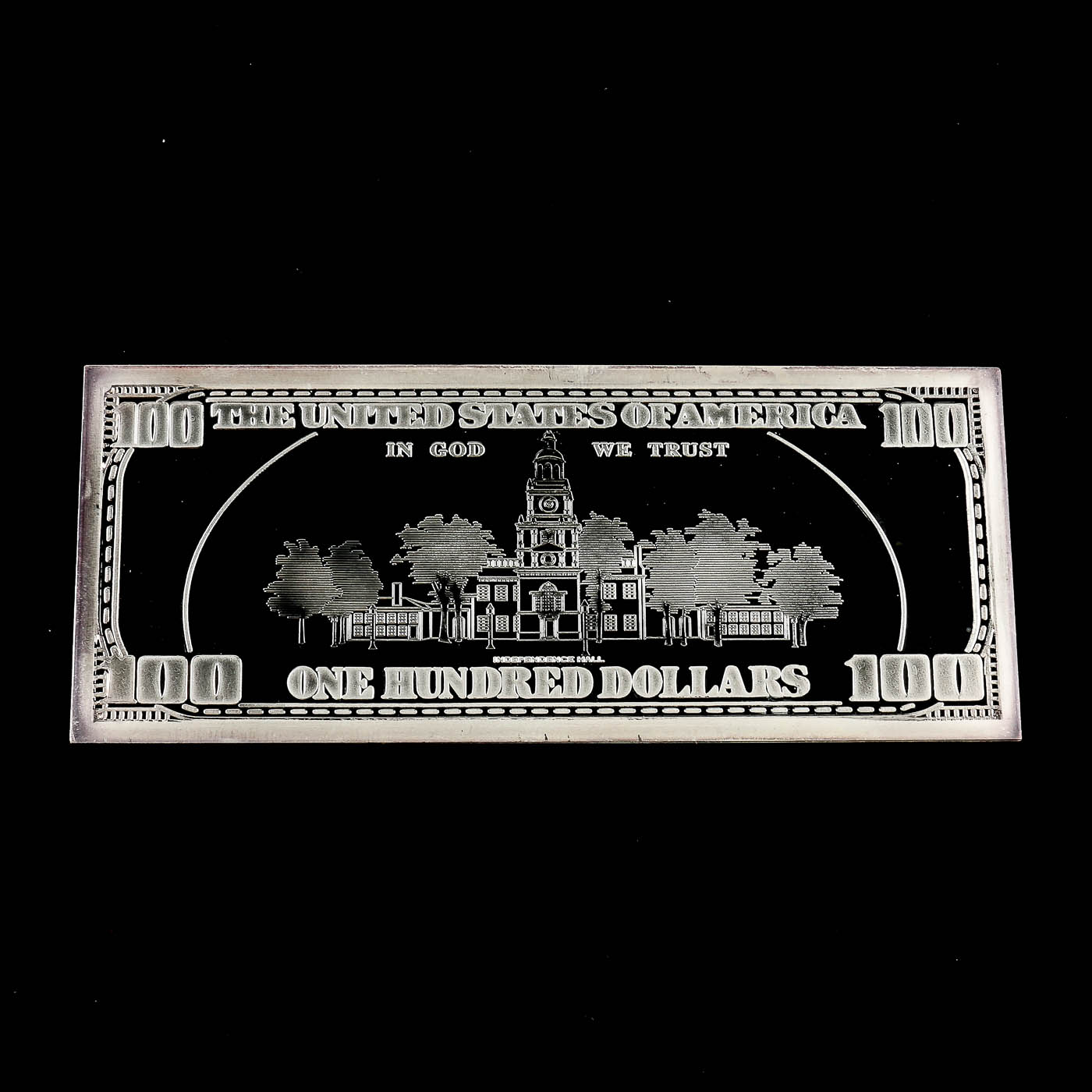 1997 $100 Franklin Quarter-Pound Silver Proof from the Washington Mint