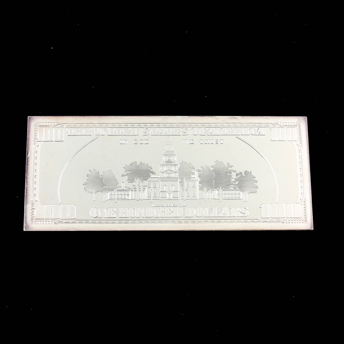 1997 $100 Franklin Quarter-Pound Silver Proof from the Washington Mint