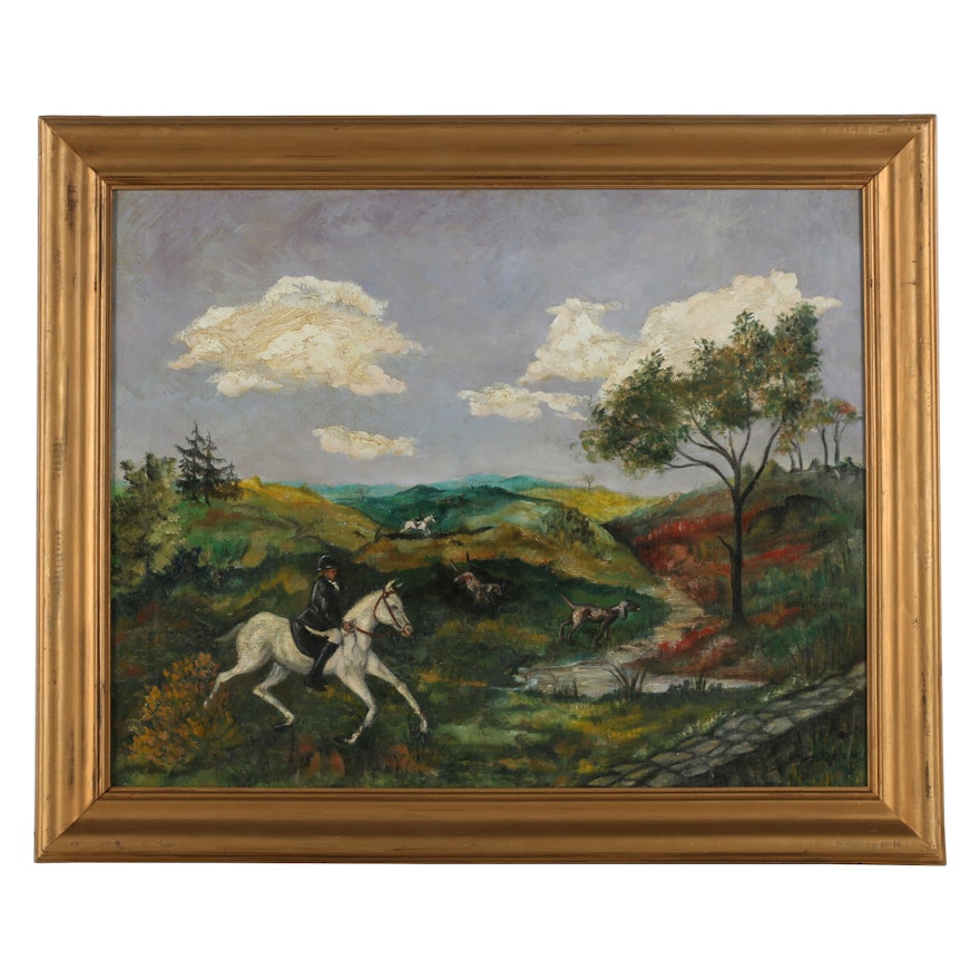 Late 20th Century Oil Painting