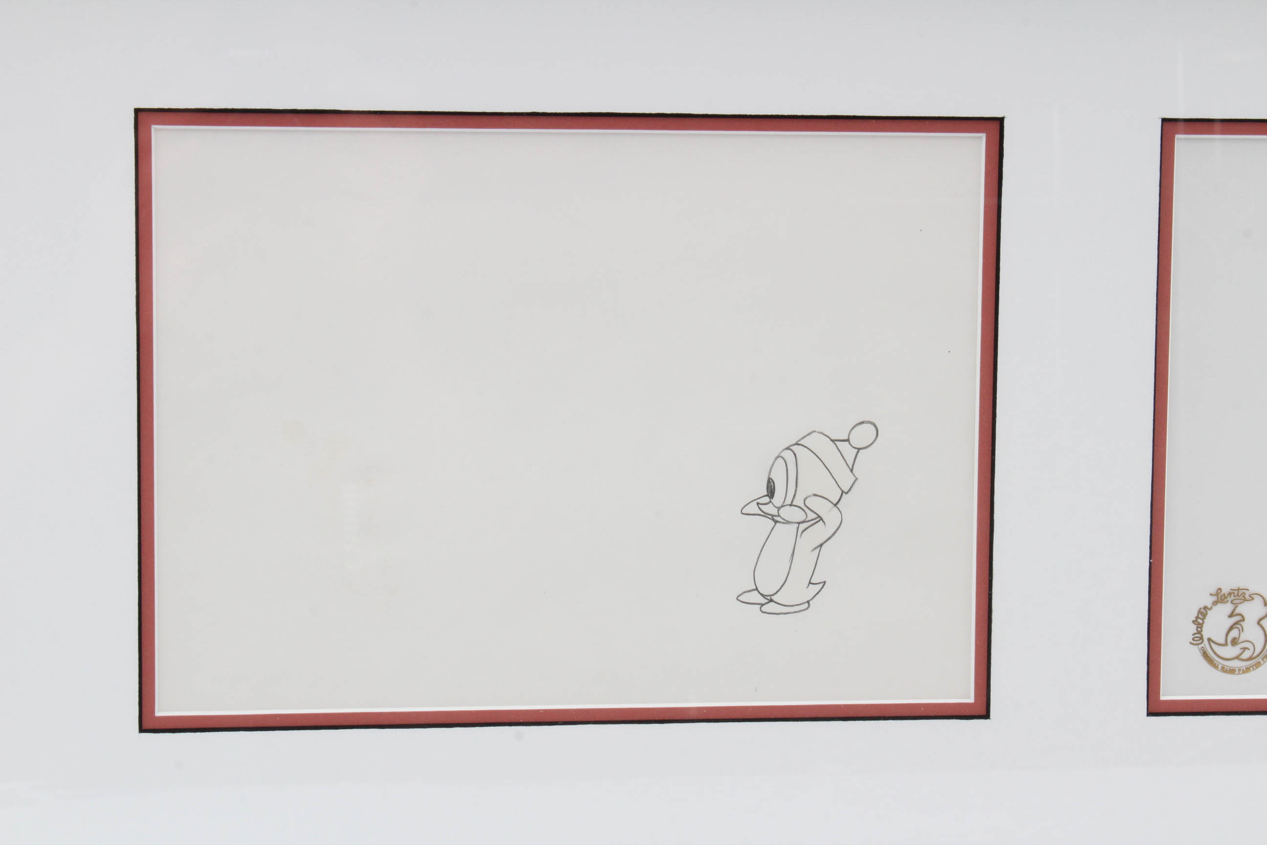 Walter Lantz 1971 Original Pencil Drawing and Animation Cel  "Chilly Willy"