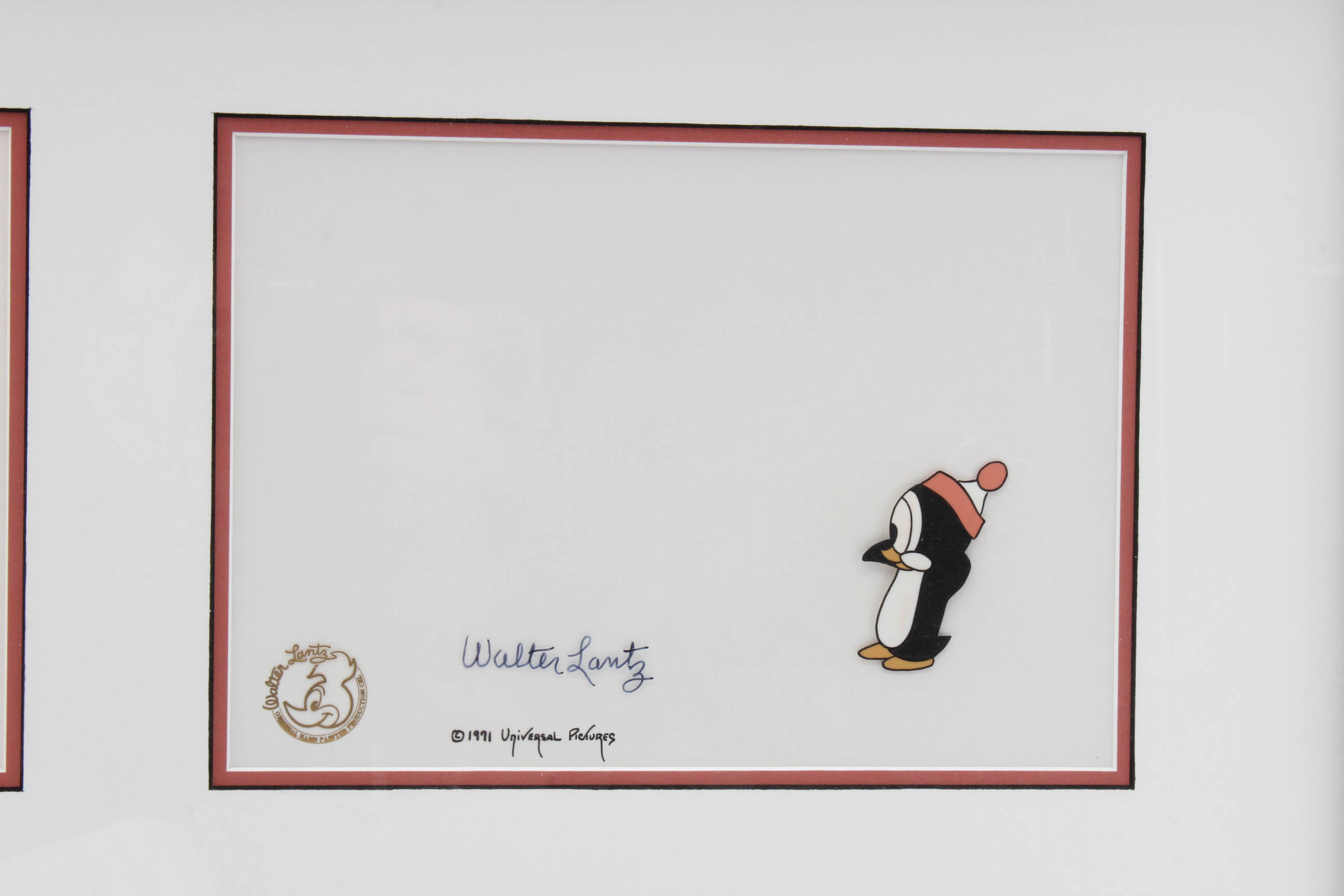 Walter Lantz 1971 Original Pencil Drawing and Animation Cel  "Chilly Willy"