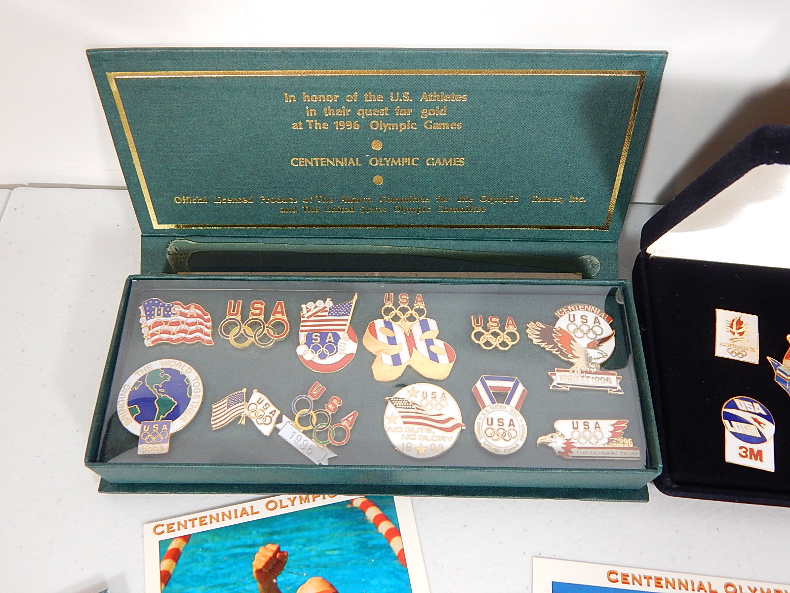 1996 "Atlanta" U.S. Olympics Memorabilia Including Pins, Tickets, and More