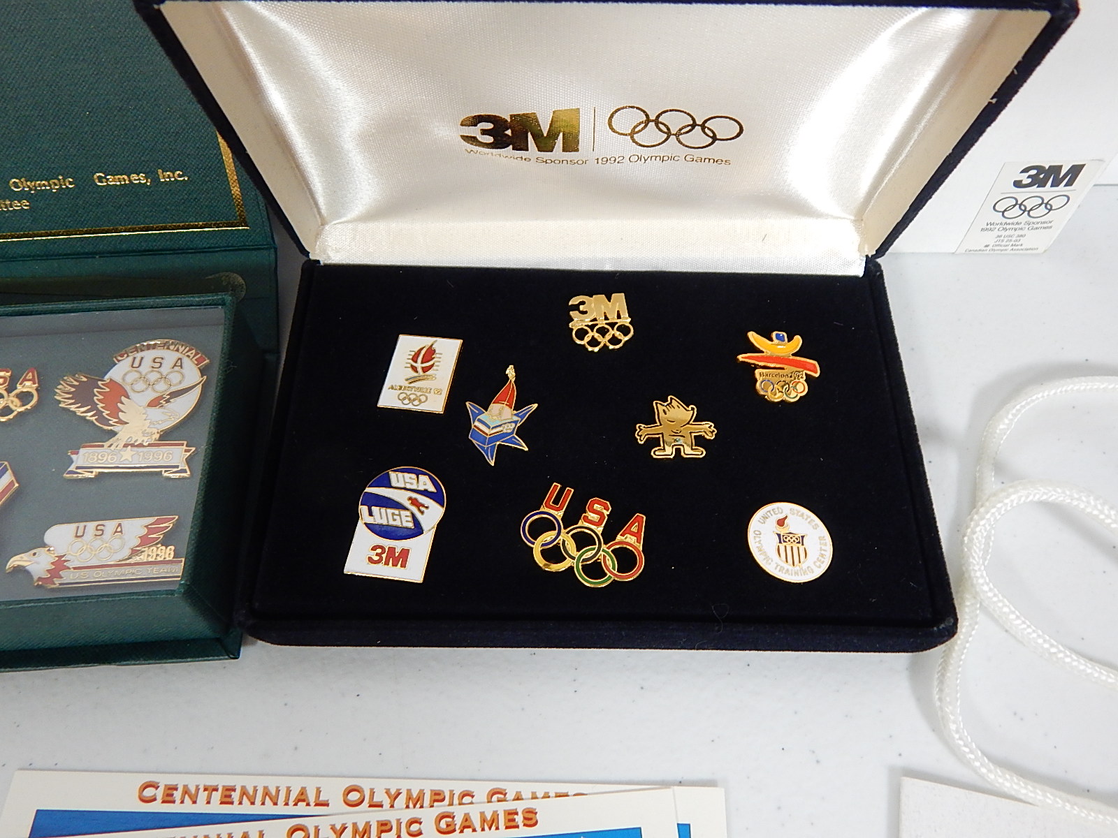 1996 "Atlanta" U.S. Olympics Memorabilia Including Pins, Tickets, and More