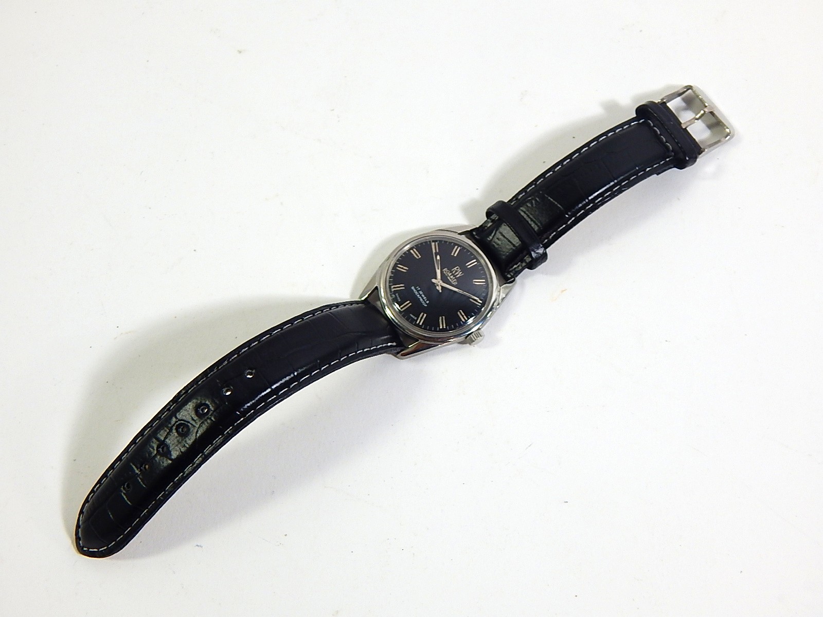 RW Roamer Vidar 17 Jewel Shockproof Swiss Made Silver-Tone Watch