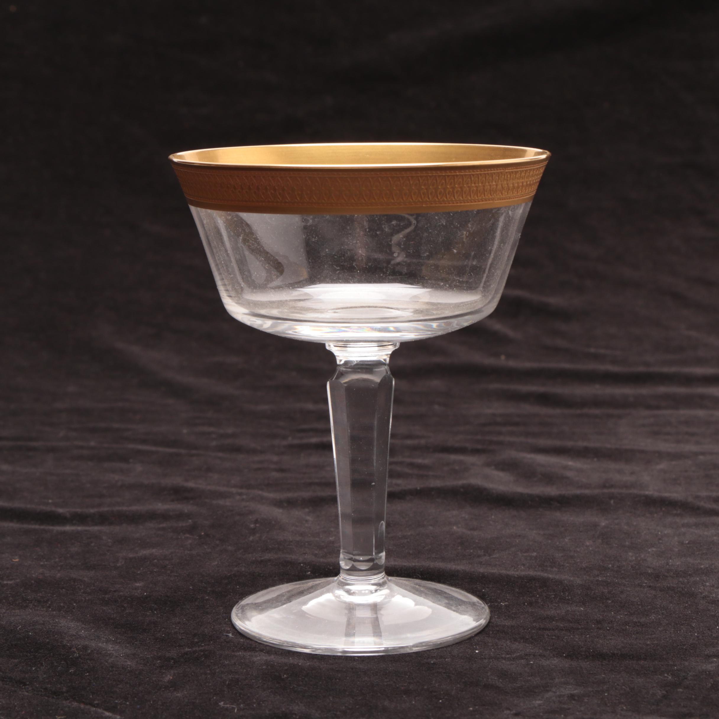 Lenox "Georgetown" Gold Encrusted Crystal Stemware